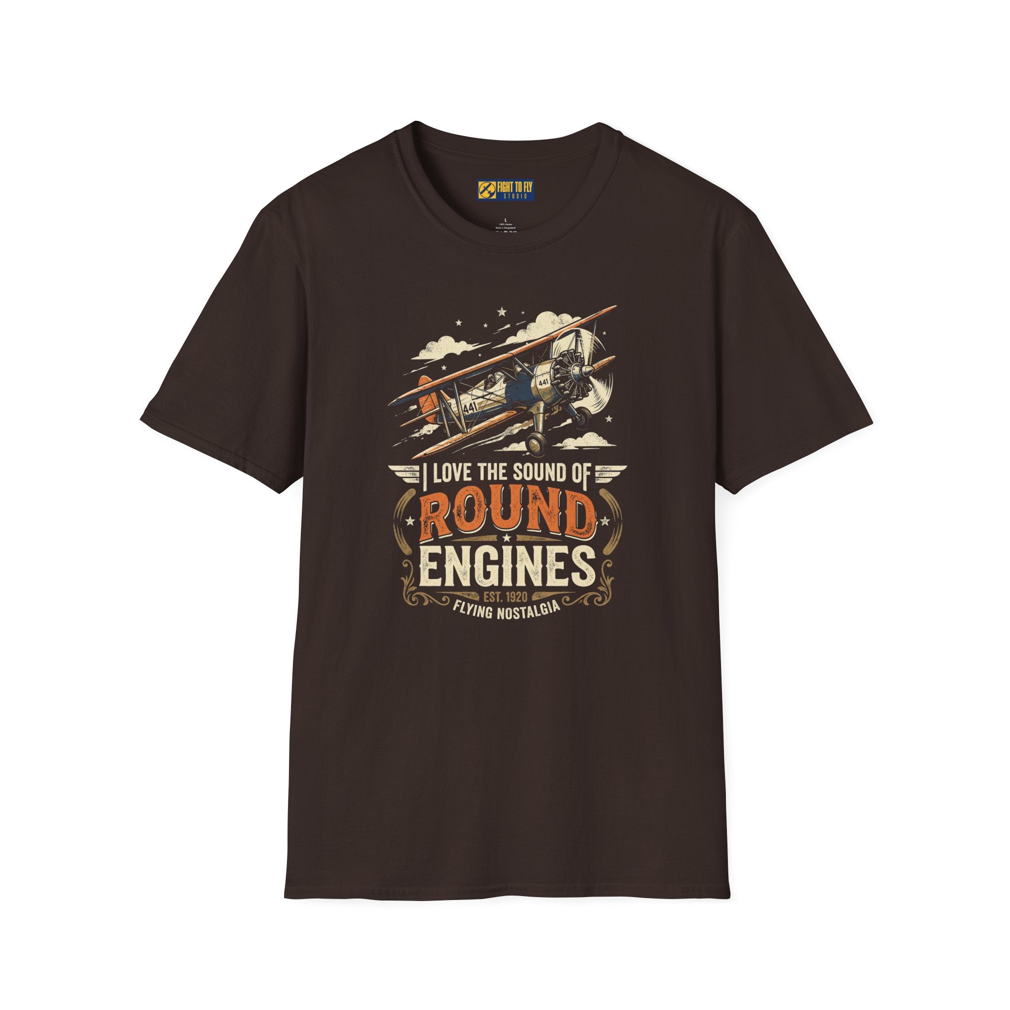 I Love the Sound of Round Engines Flying Nostalgia Tee