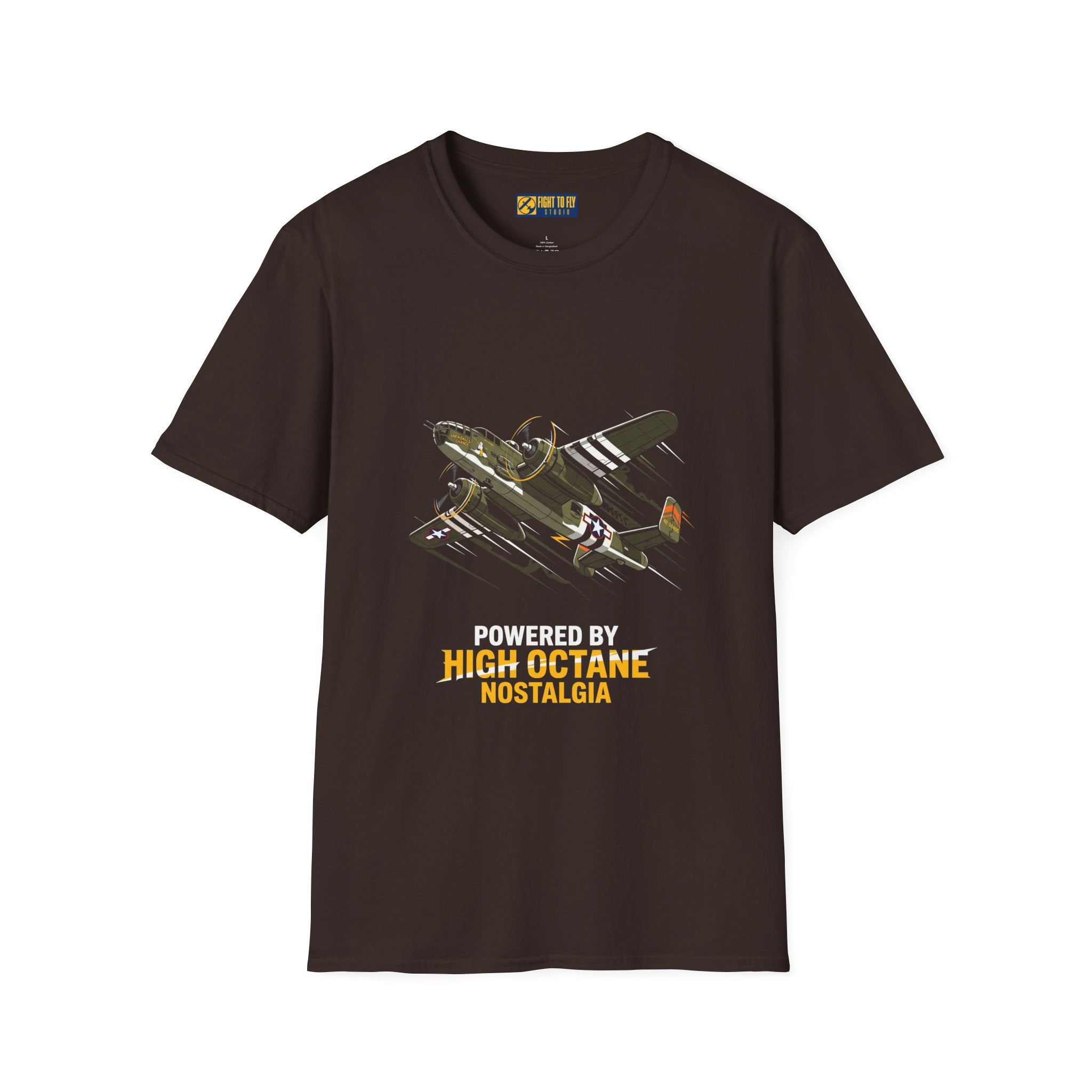 Powered by High Octane Nostalgia Warbird Tee