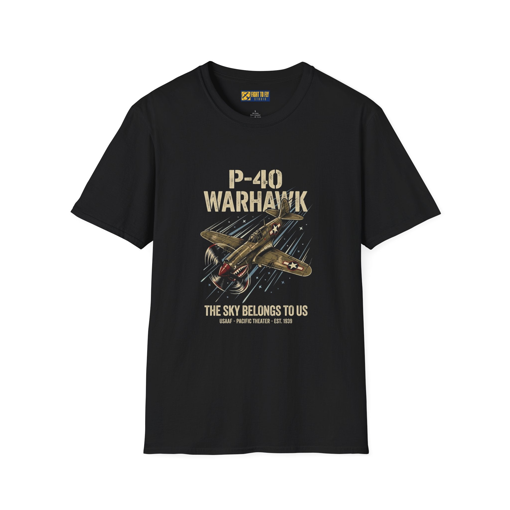 P-40 Warhawk Sky Belongs to Us T-Shirt