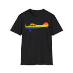 Cessna 170 Rainbow Pride Airplane Silhouette