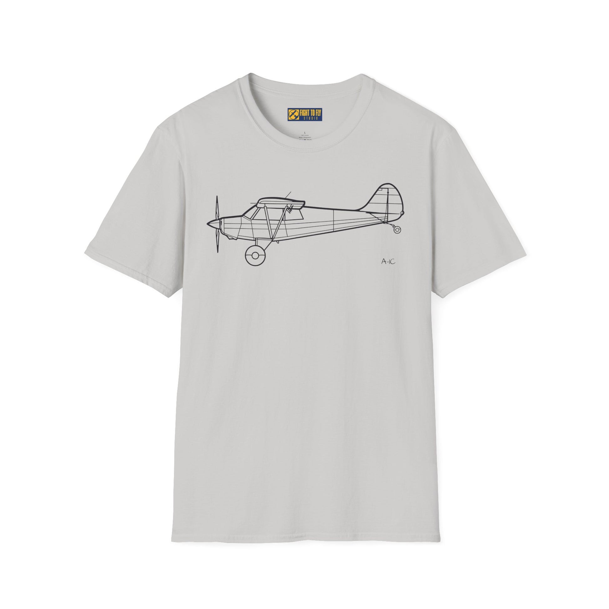 Husky A-1C T-Shirt – A-1C Taildragger STOL Aircraft Aviation Tee