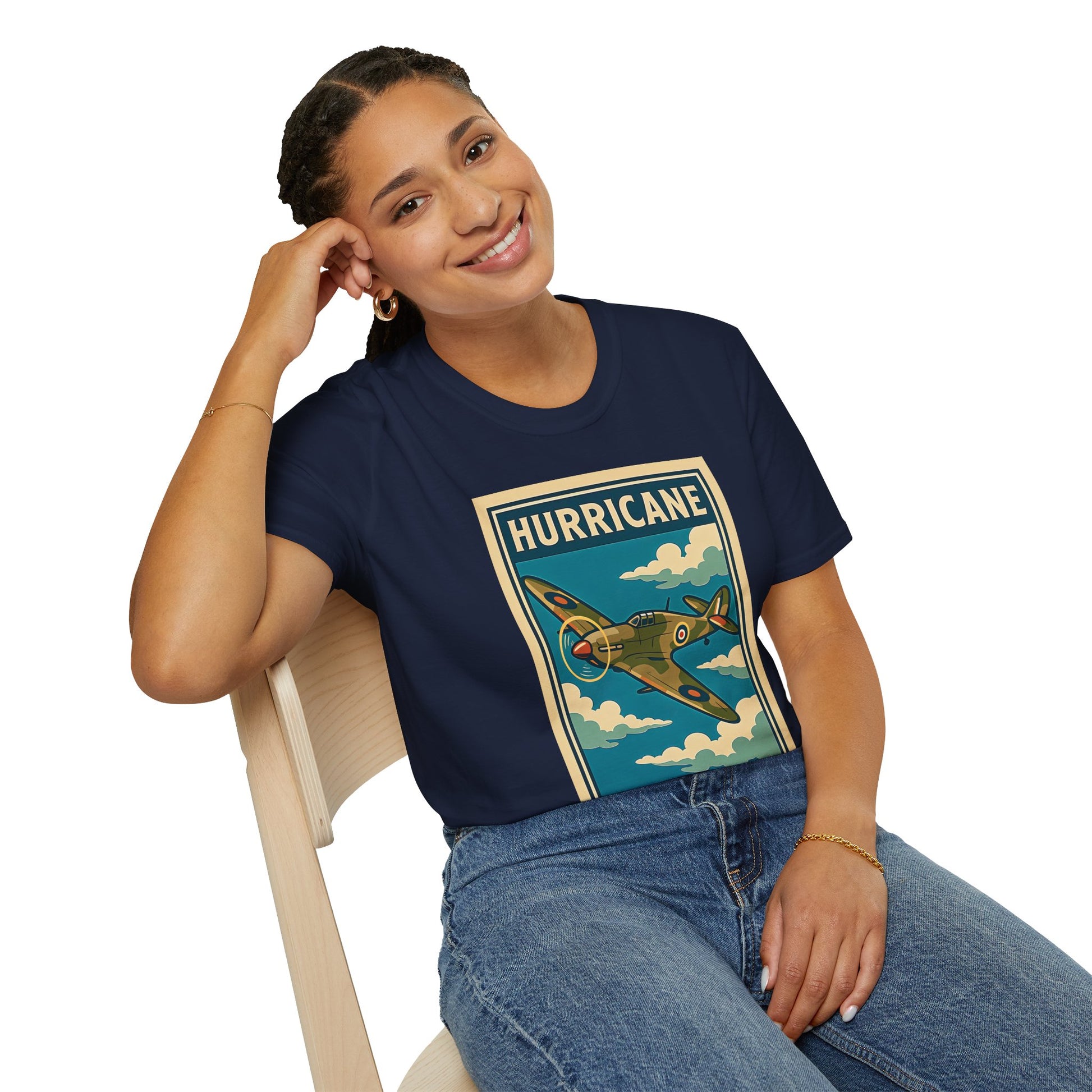 Hurricane Premium T-Shirt – Early War British Fighter Full Graphic Tee - Pilot gifts - WWII warbird t-shirt
