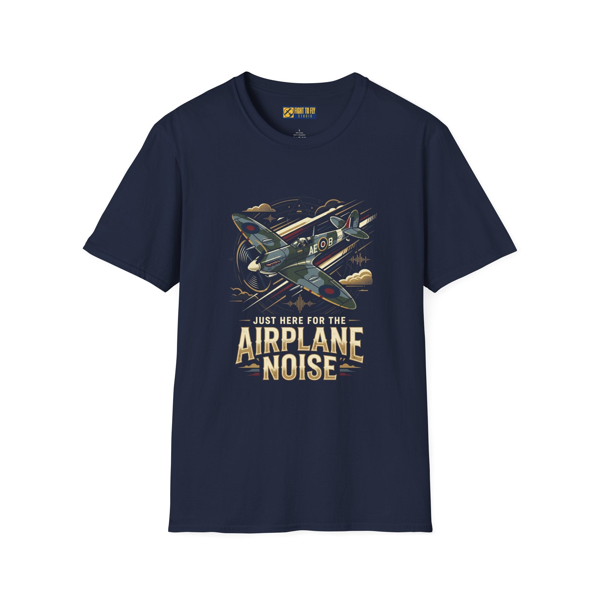 Just Here for the Airplane Noise Spitfire Tee