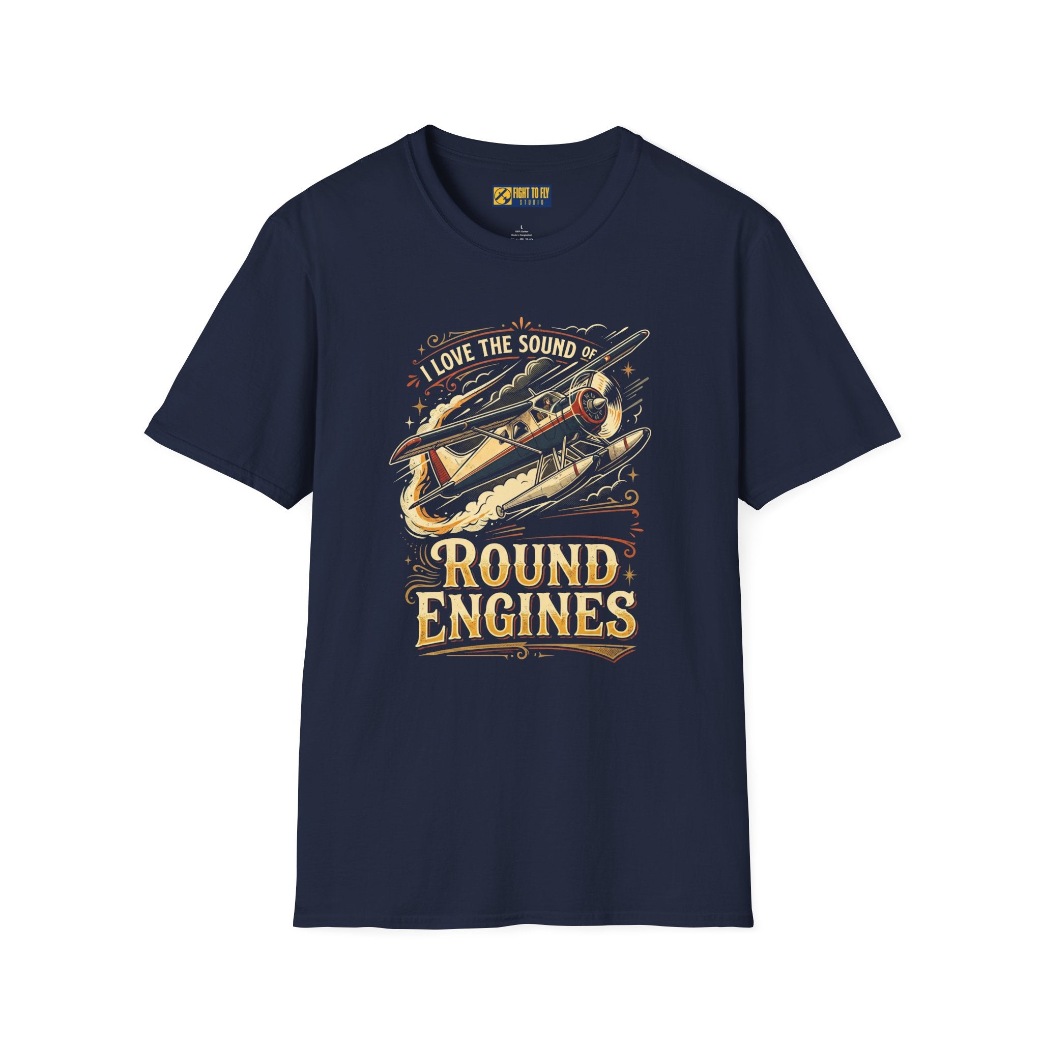 I Love the Sound of Round Engines Classic Flight Tee