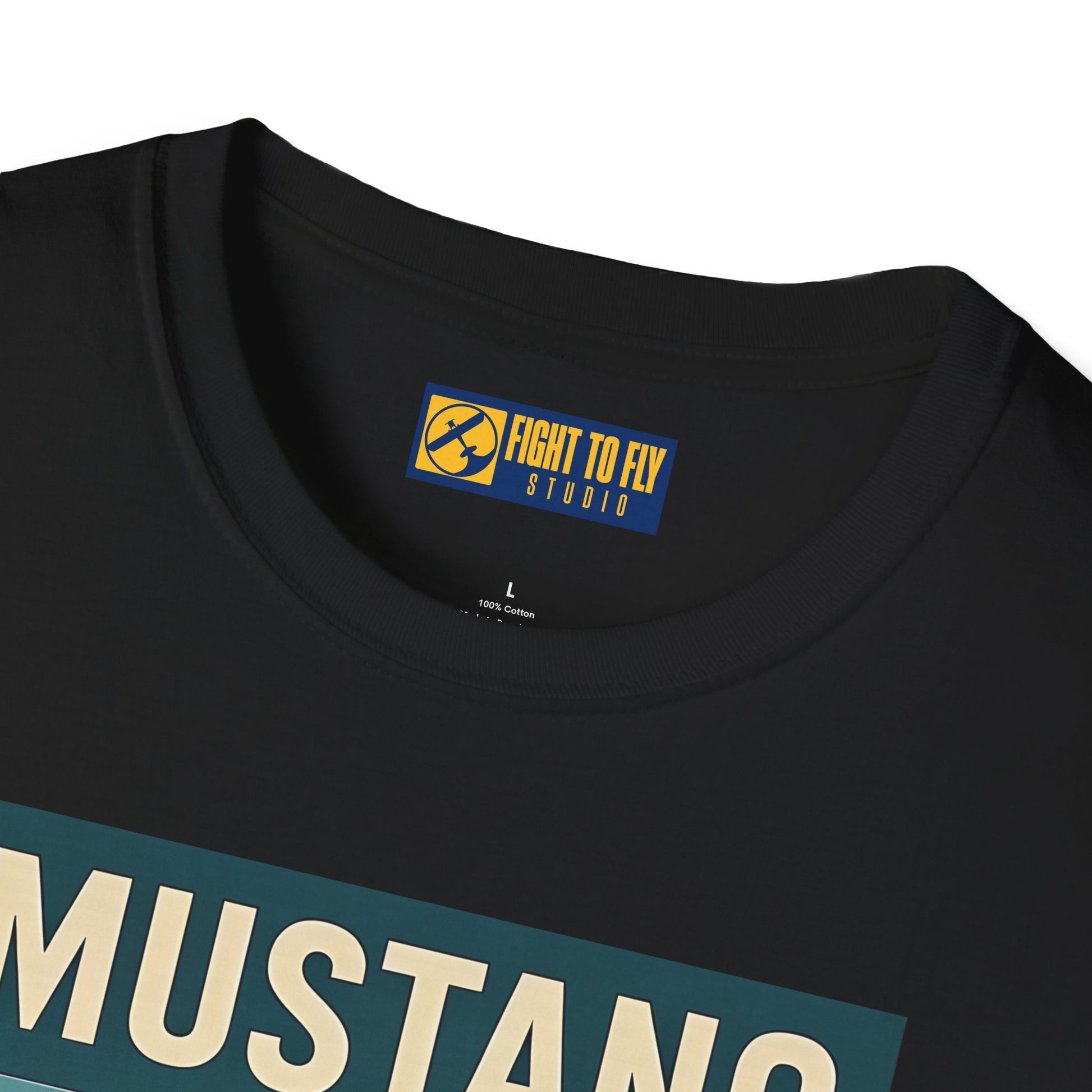 Mustang Premium T-Shirt – Long-Range Escort Fighter Full Graphic WWII Tee - Pilot gifts - warbird t-shirt