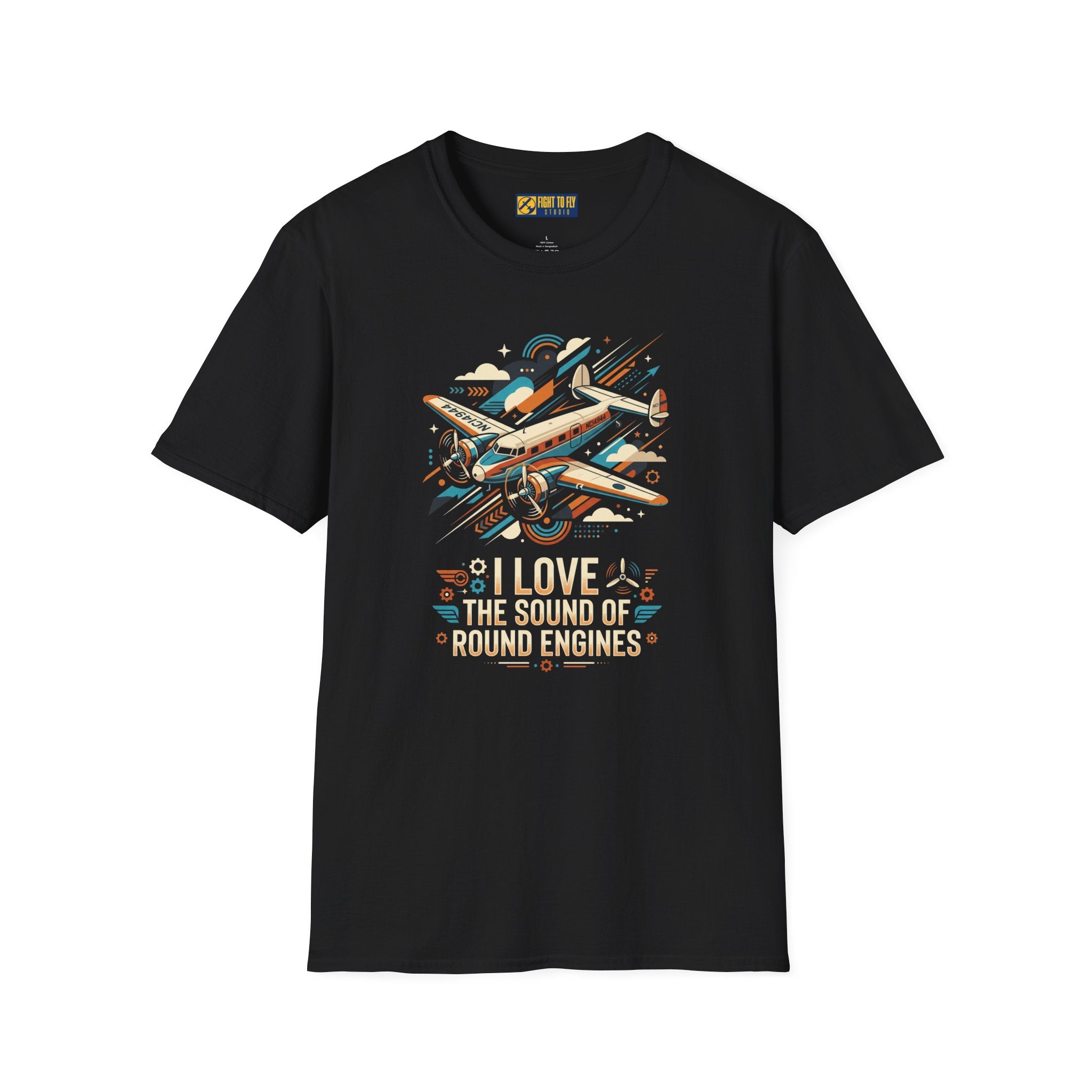 I Love the Sound of Round Engines Lockheed Electra Jr Tee