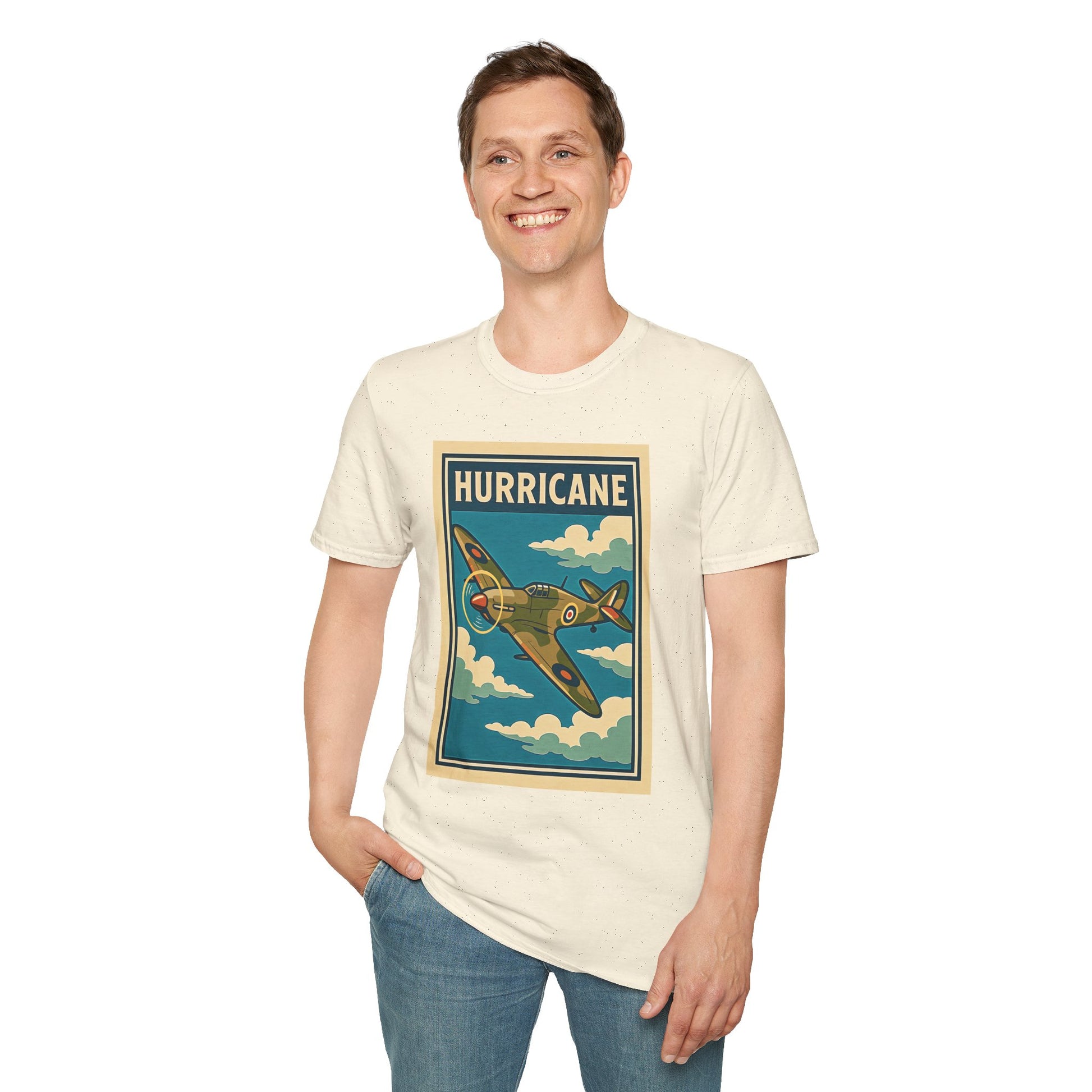 Hurricane Premium T-Shirt – Early War British Fighter Full Graphic Tee - Pilot gifts - WWII warbird t-shirt