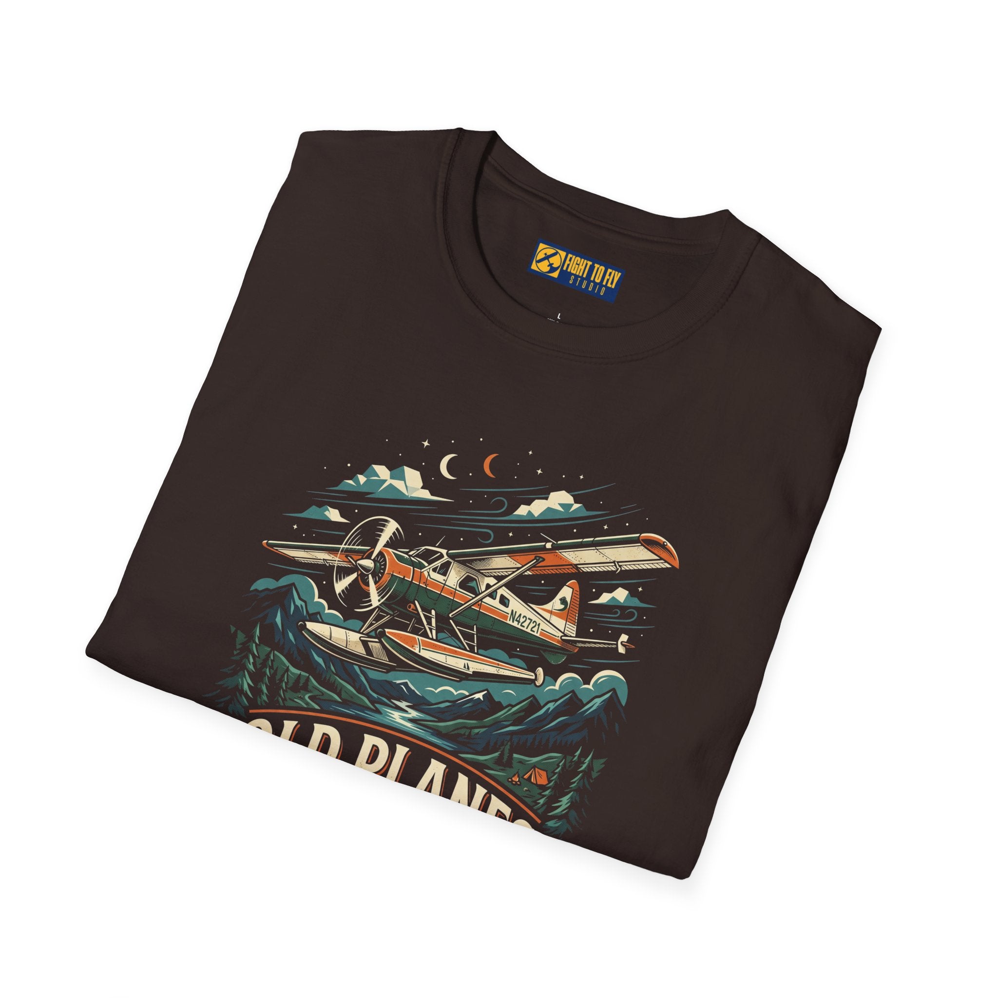 Old Planes Make Me Happy Mountain Flying Tee