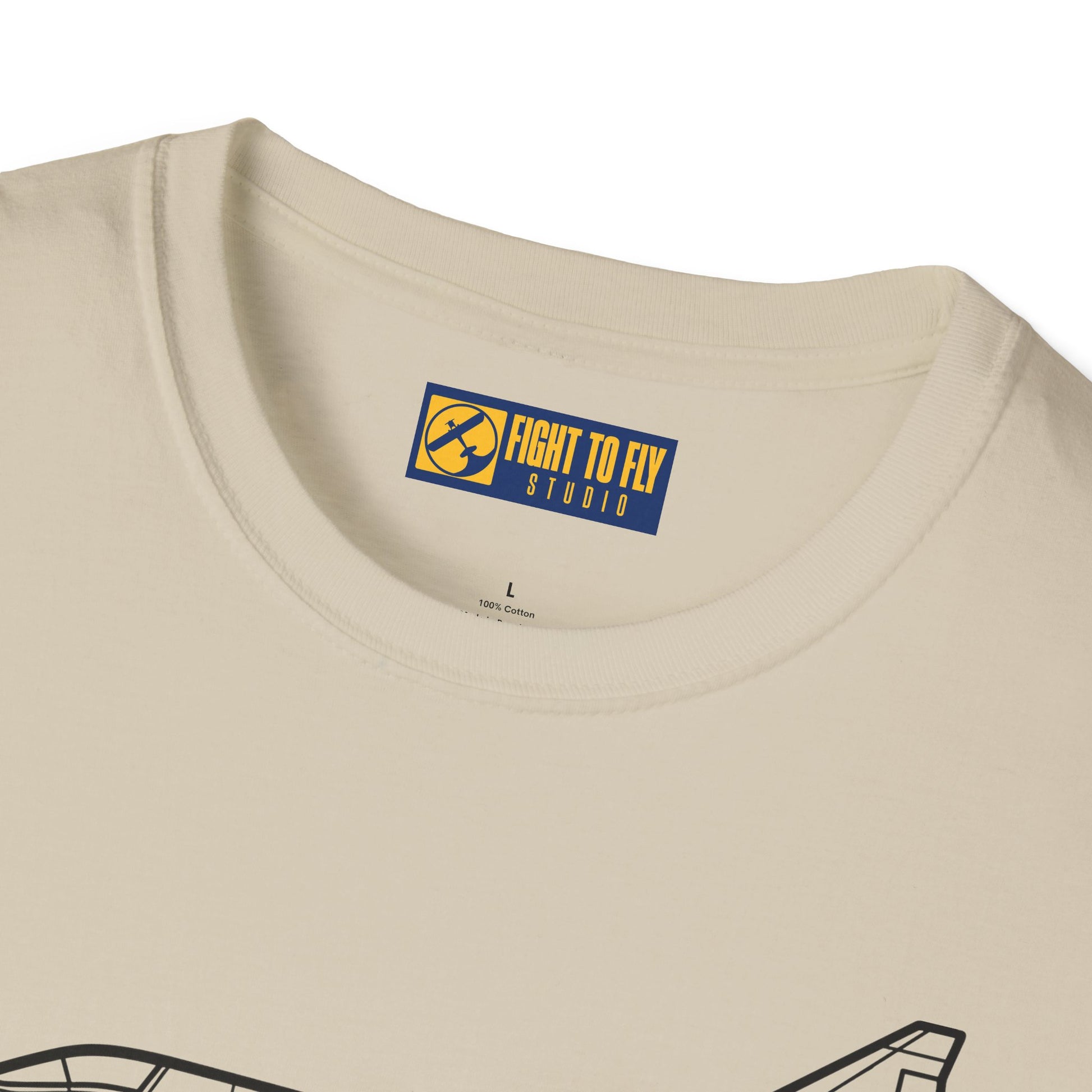 JA37C T-Shirt – JA37C Cold War Fighter Jet Side Profile Aviation Tee