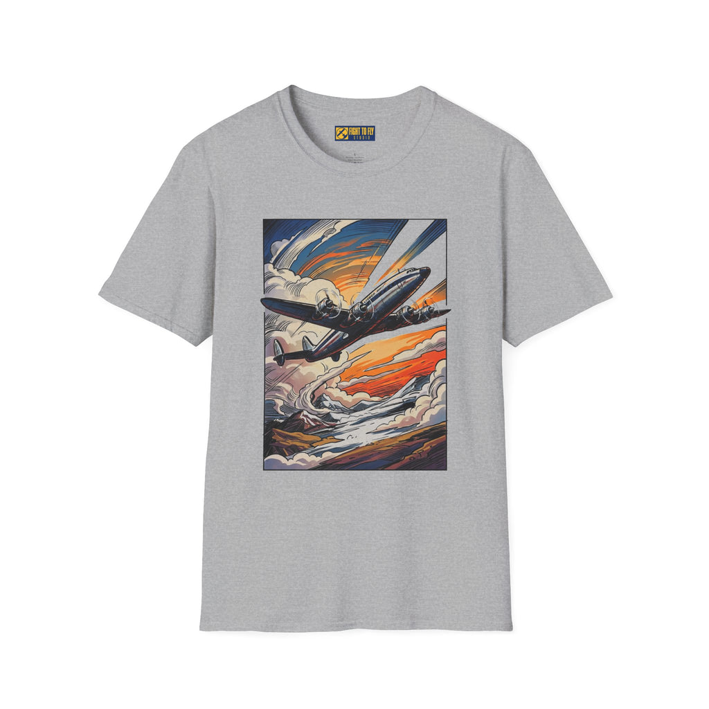 Constellation Vintage Airliner Art T-Shirt