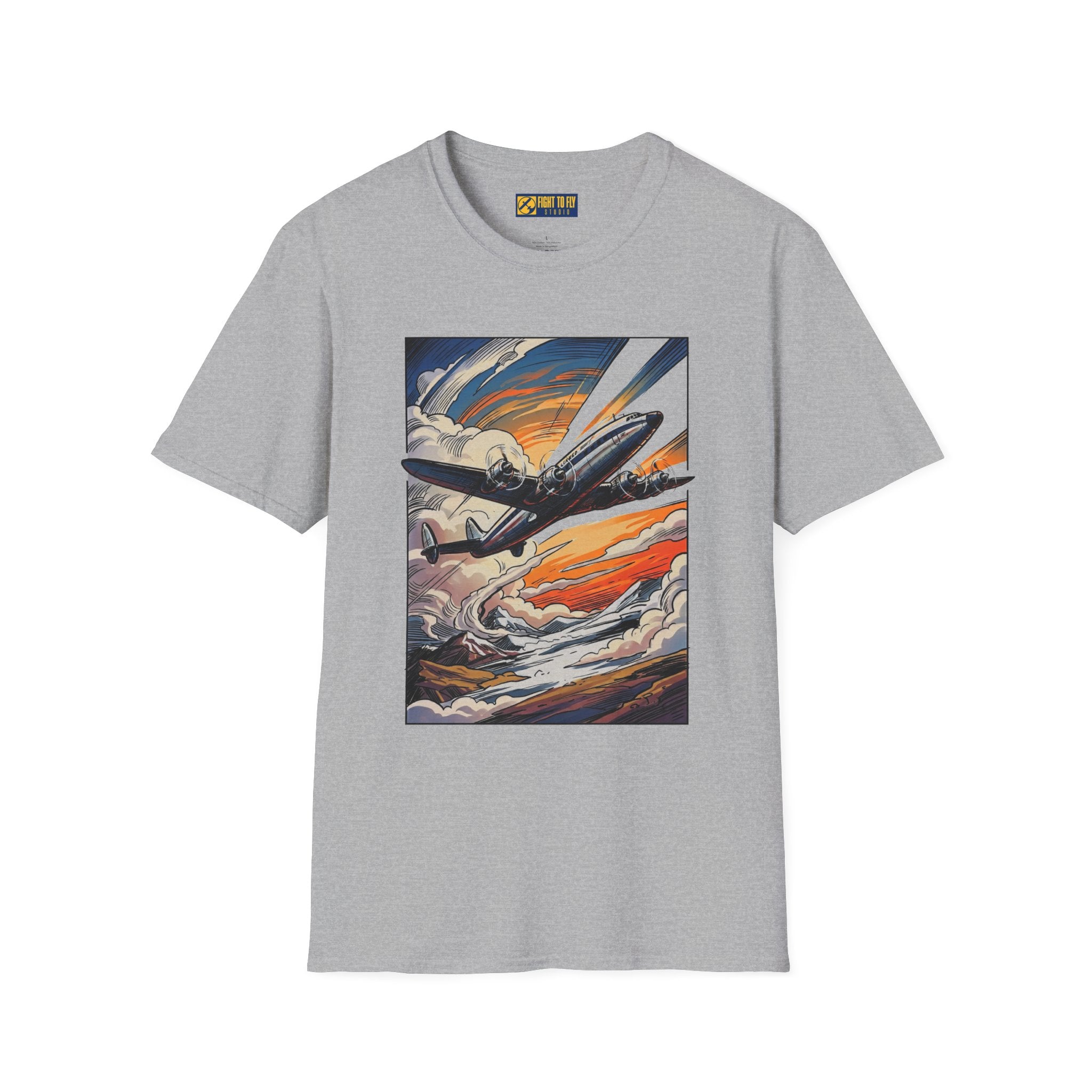 Constellation Vintage Airliner Art T-Shirt