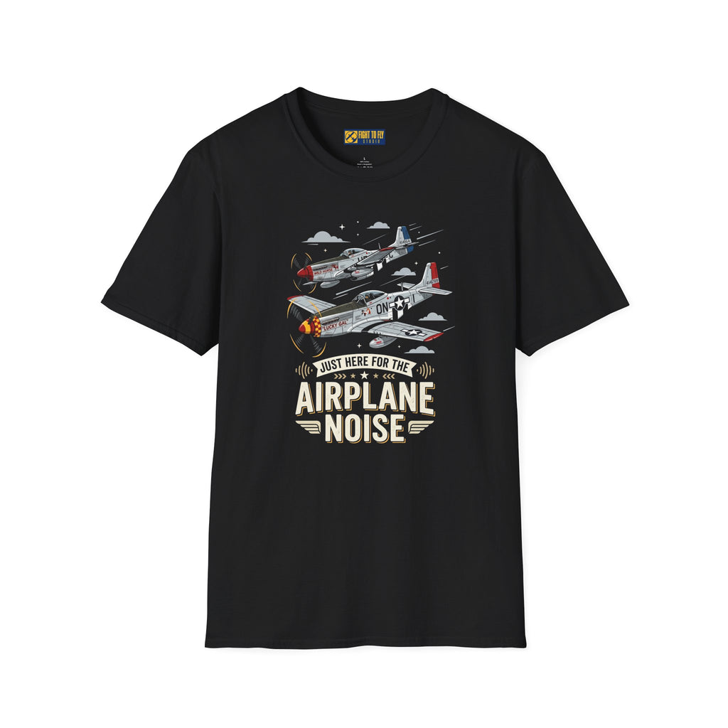 Just Here for the Airplane Noise Mustang Tee