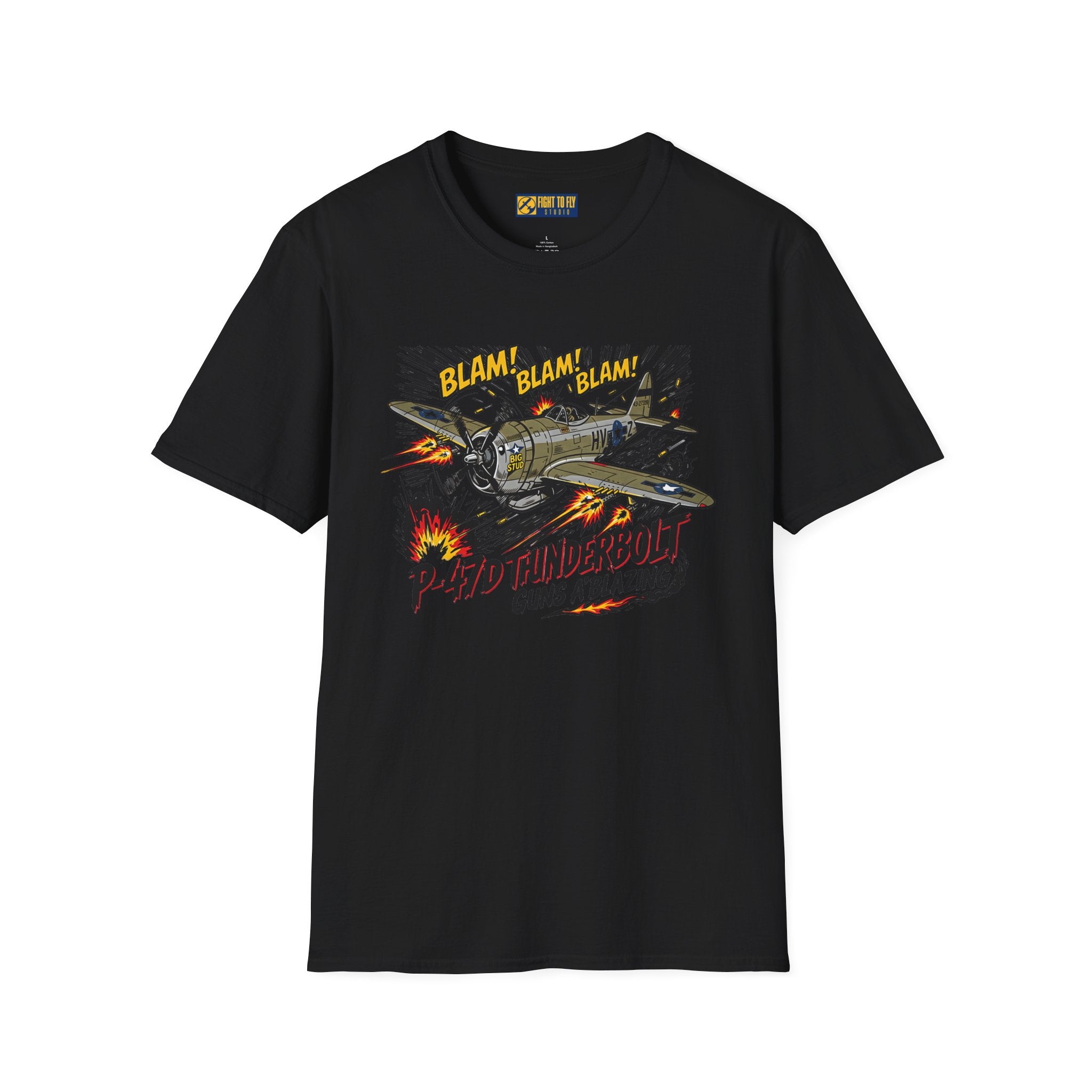 P-47D Thunderbolt Guns A-Blazing T-Shirt