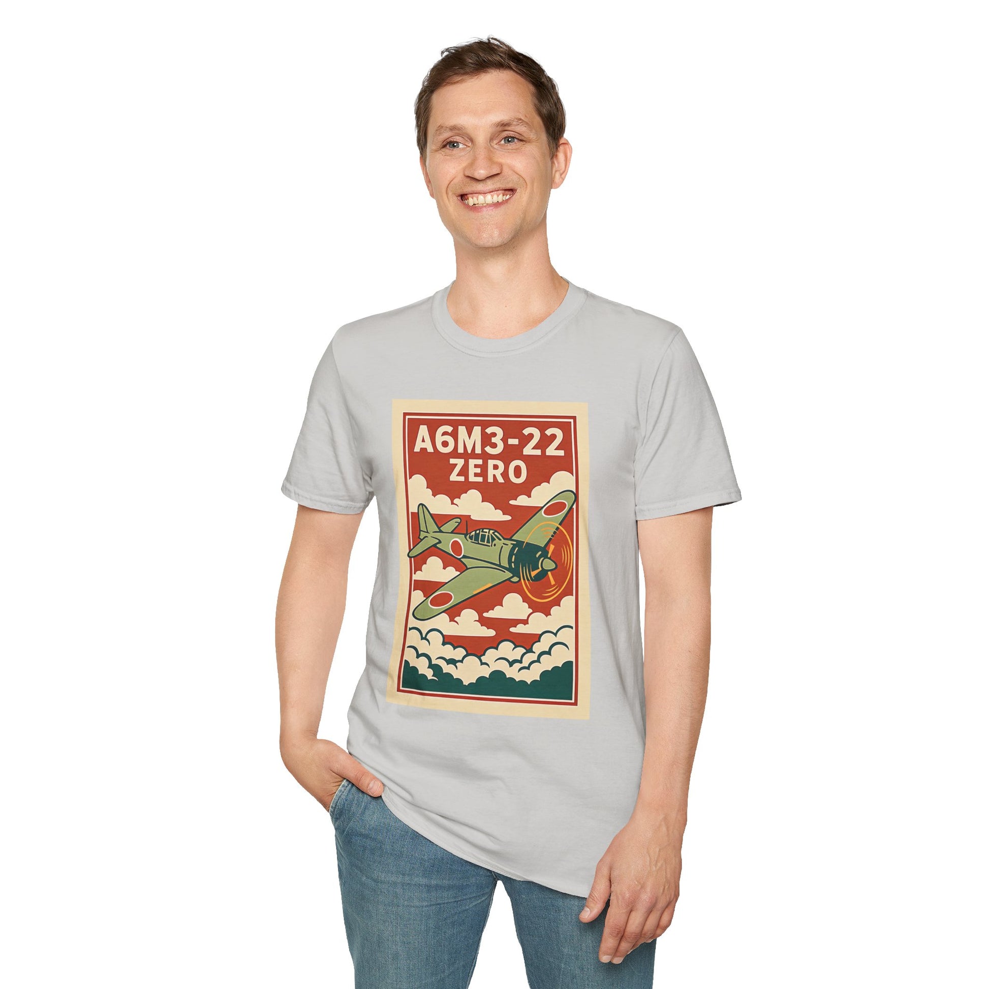 A6M Zero Premium T-Shirt – WWII Japanese Fighter Full Graphic Aviation Tee - Pilot gifts - warbird t-shirt