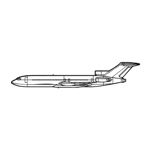 727 Die Cut Metal Wall Art - Sign - Gifts for pilots - Aviation apparel