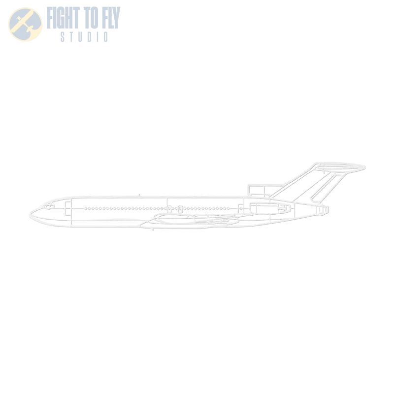 727 Die Cut Metal Wall Art - Sign - Pilot gifts - WWII warbird t-shirt