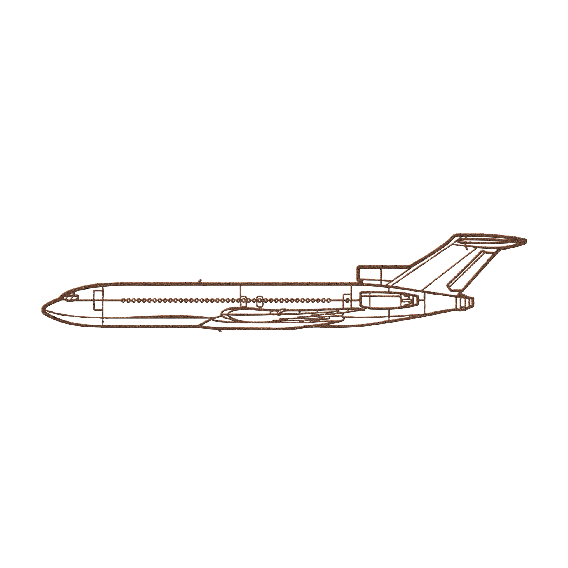 727 Die Cut Metal Wall Art - Sign - Gifts for pilots - Aviation apparel