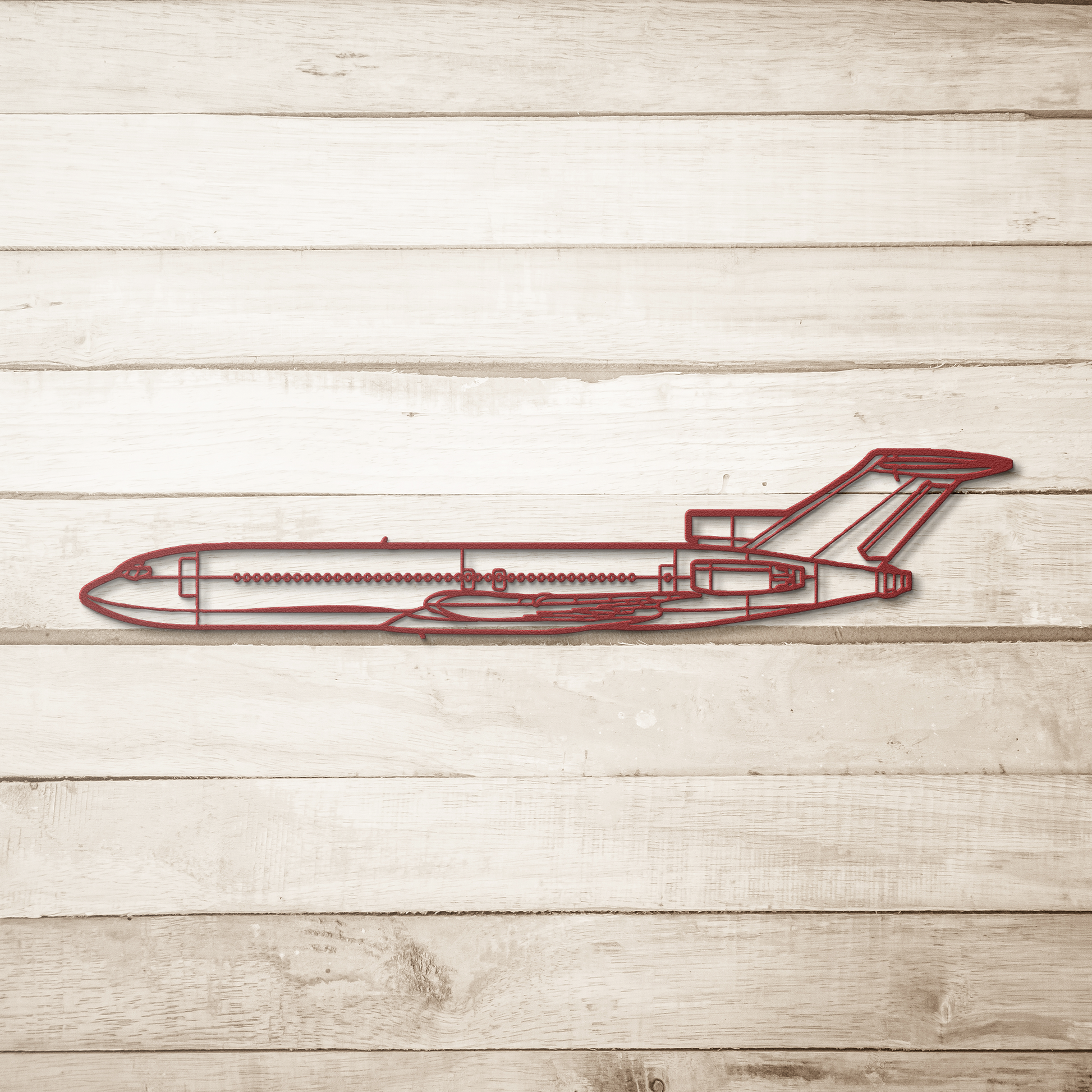 727 Die Cut Metal Wall Art - Sign - Gifts for pilots - Aviation apparel