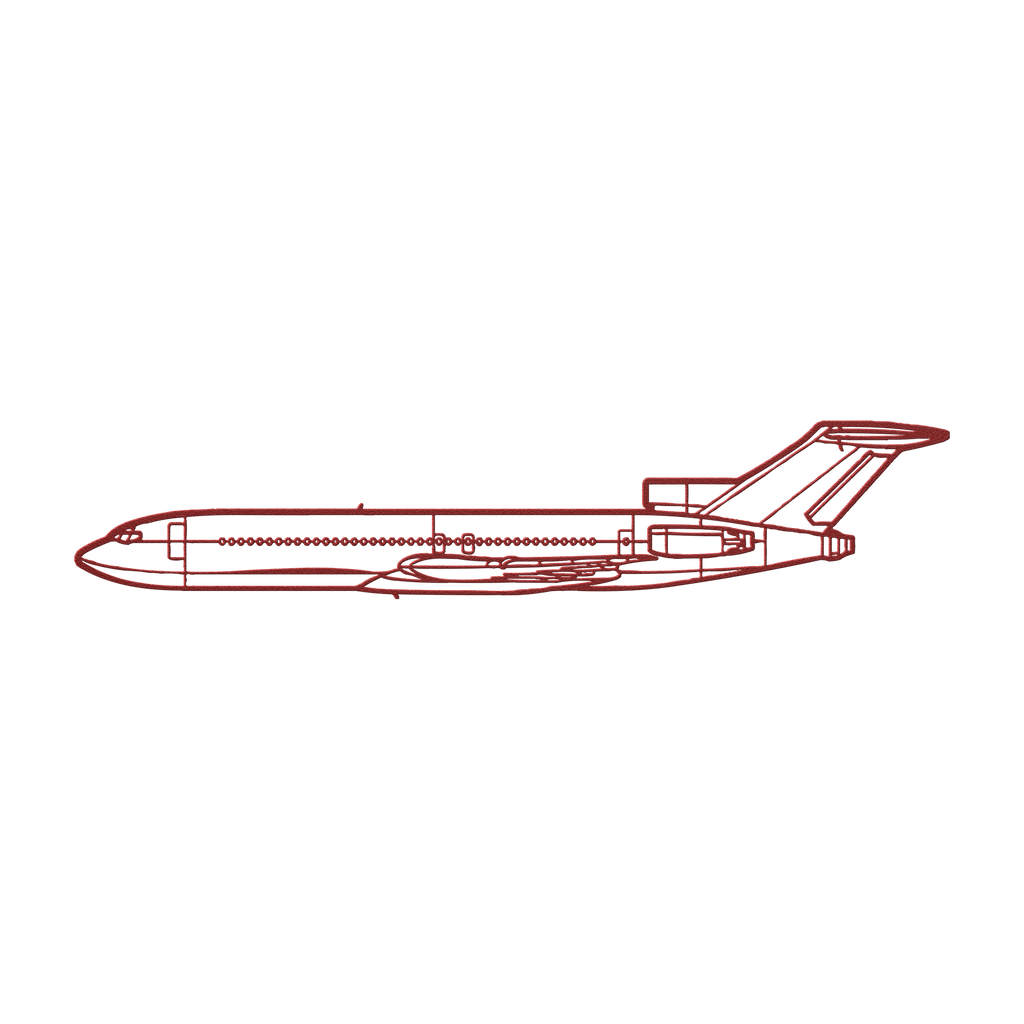 727 Die Cut Metal Wall Art - Sign - Gifts for pilots - Aviation apparel