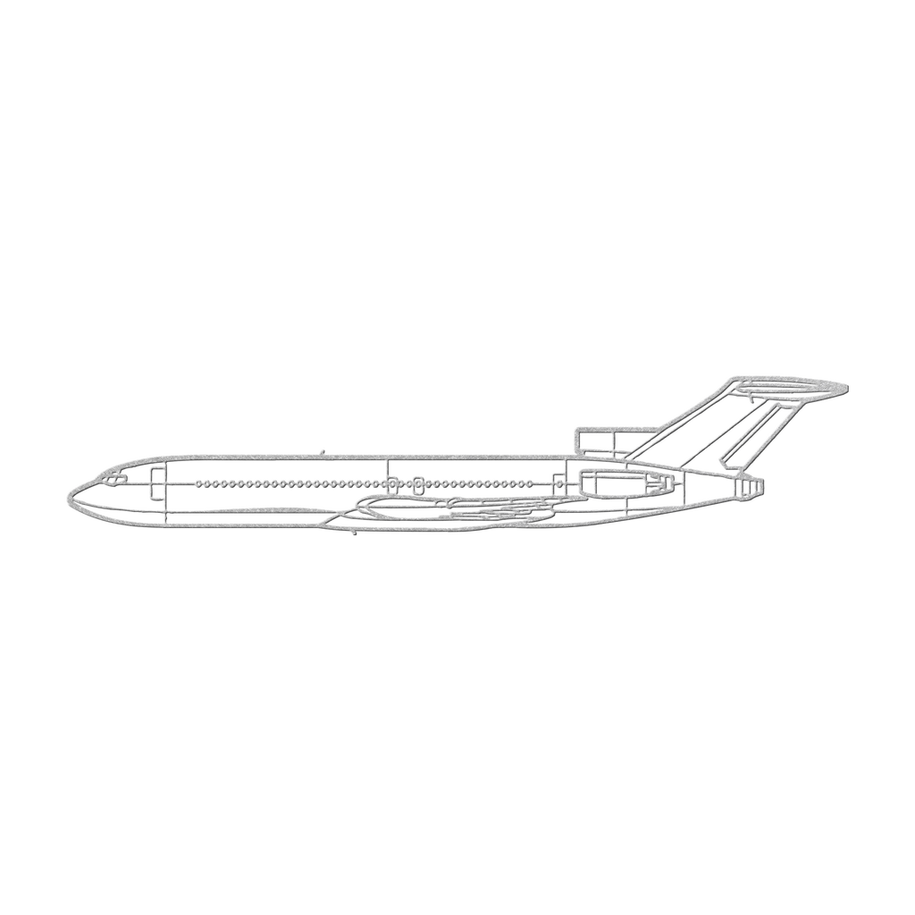 727 Die Cut Metal Wall Art - Sign - Gifts for pilots - Aviation apparel