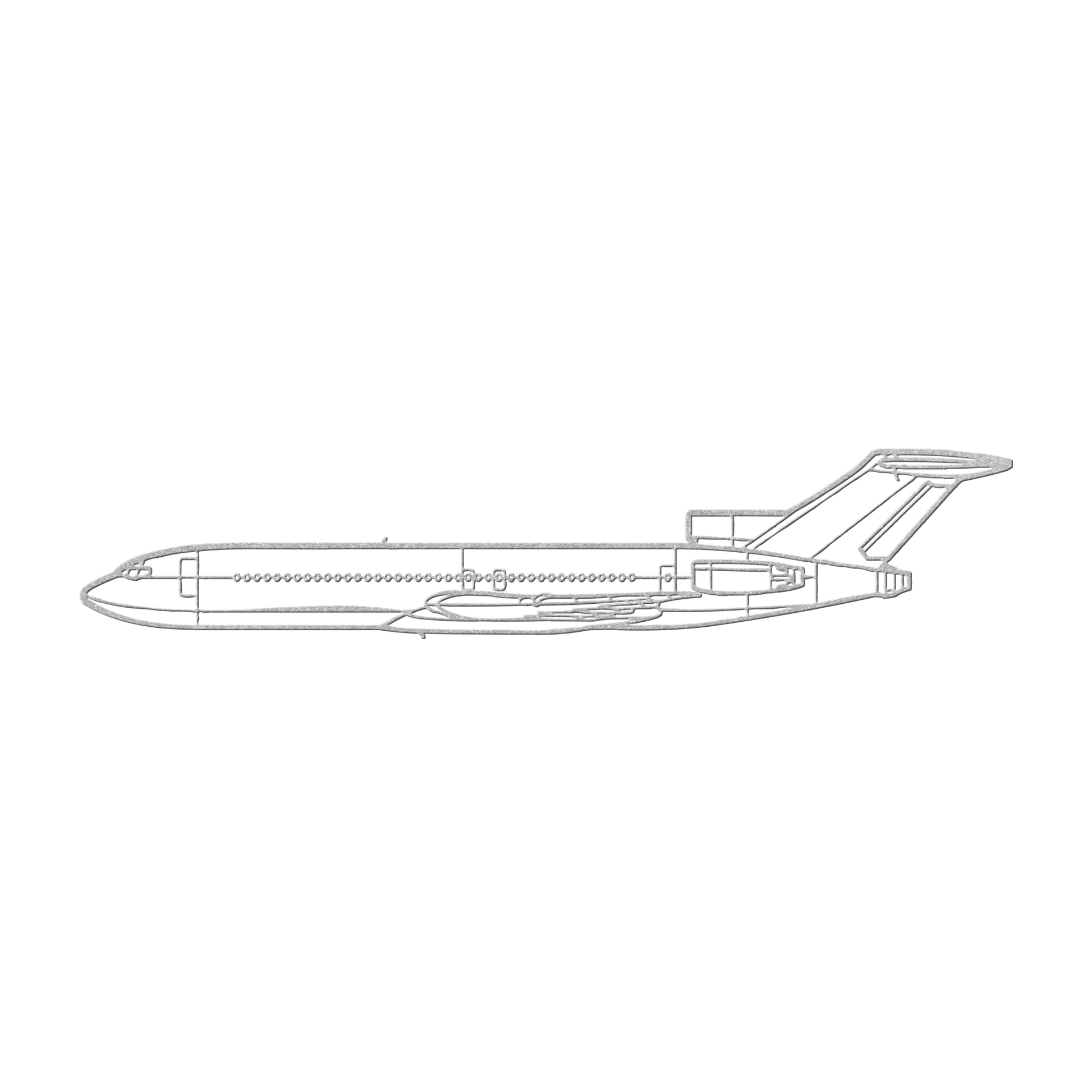 727 Die Cut Metal Wall Art - Sign - Gifts for pilots - Aviation apparel