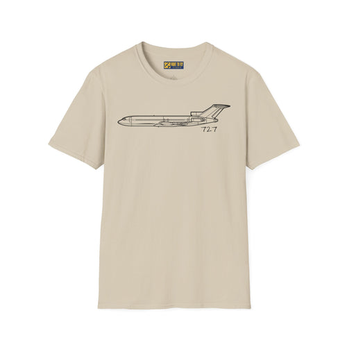 727 T-Shirt – Classic Trijet Airliner Aviation Tee - Gifts for pilots - apparel