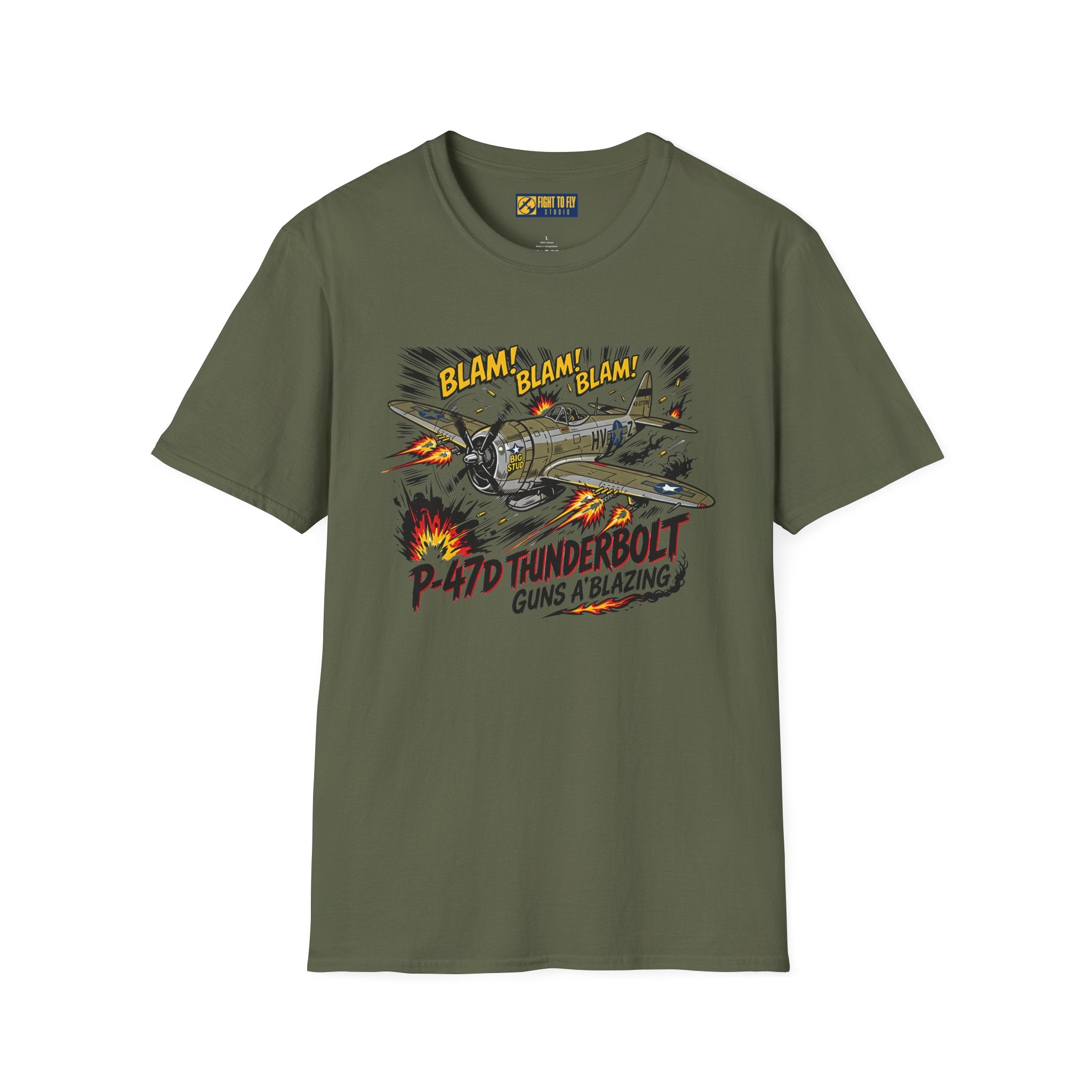 P-47D Thunderbolt Guns A-Blazing T-Shirt