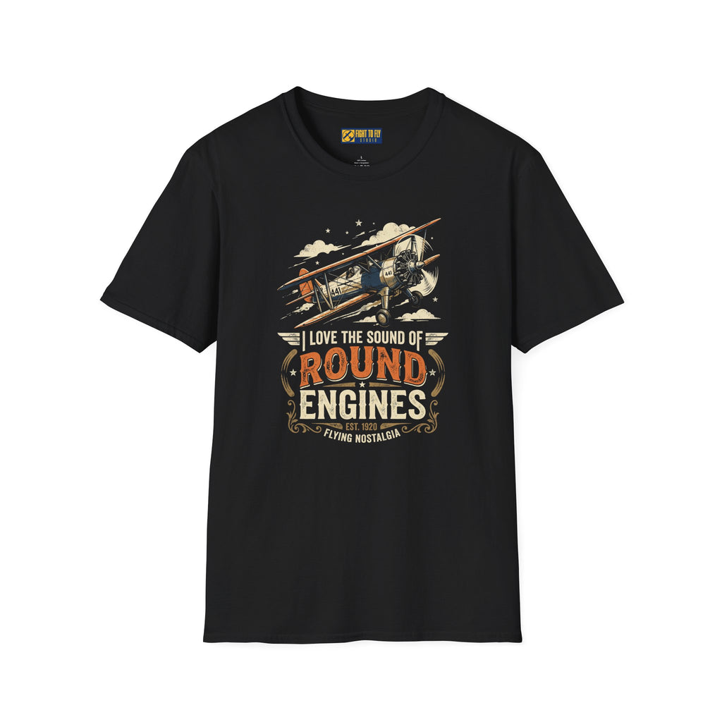 I Love the Sound of Round Engines Flying Nostalgia Tee
