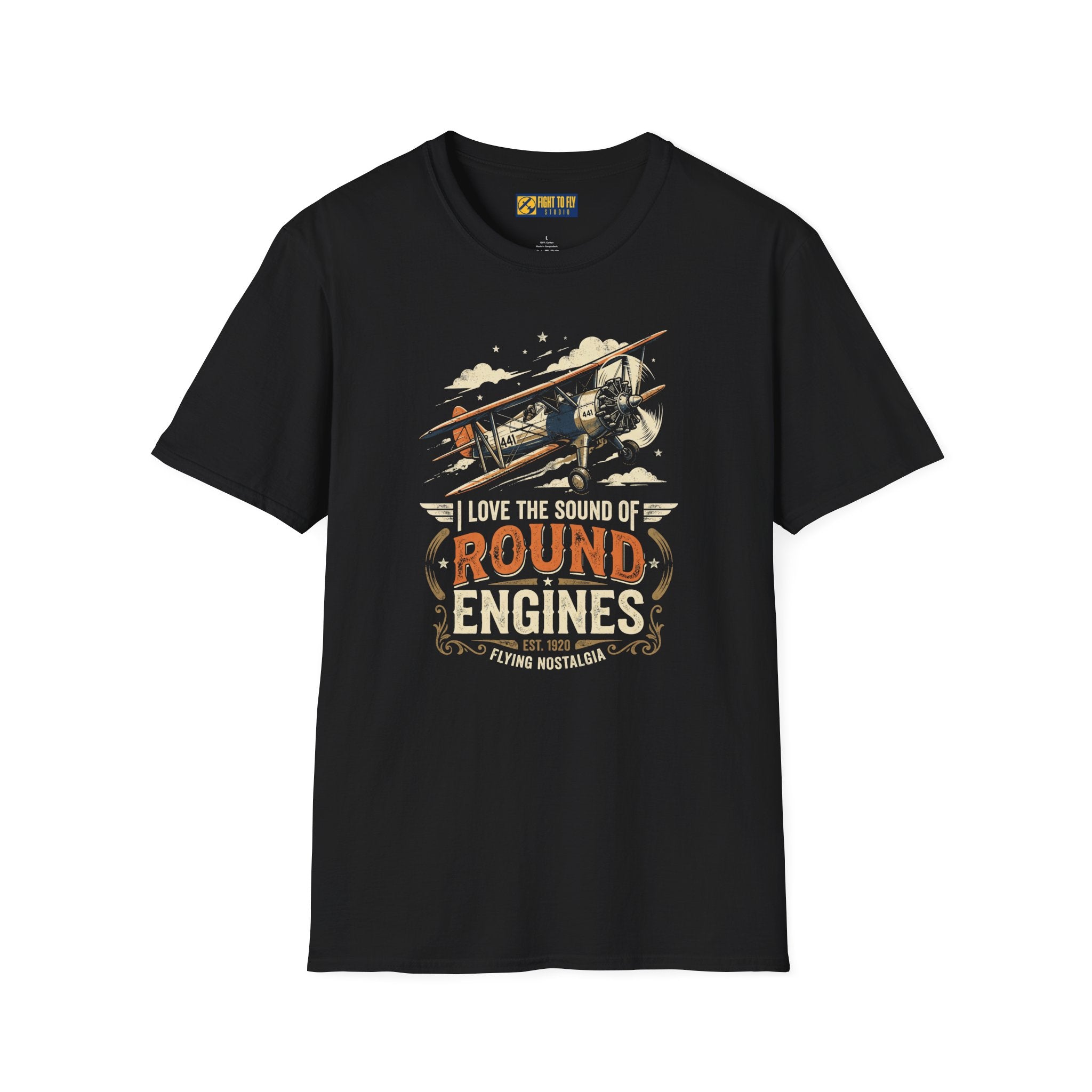 I Love the Sound of Round Engines Flying Nostalgia Tee