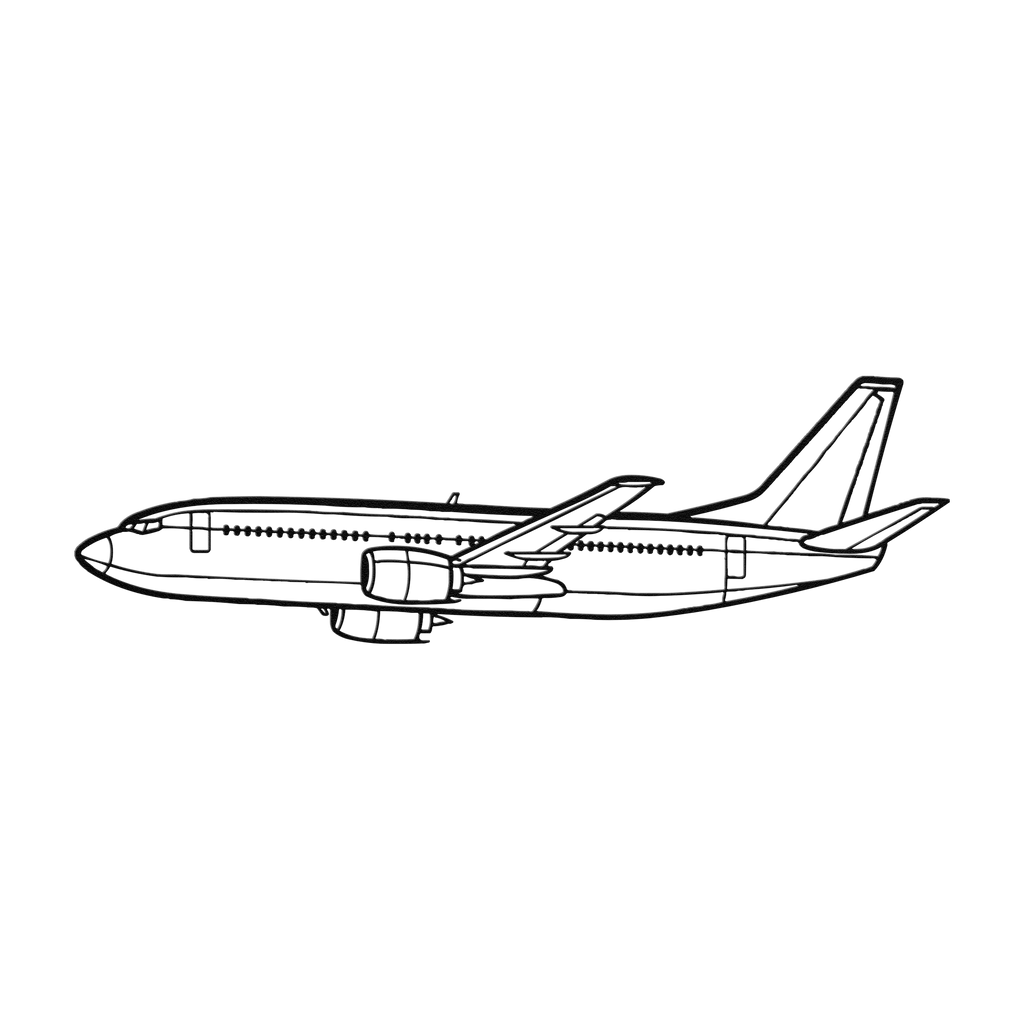 737-700 Flight Die Cut Metal Wall Art - Sign - Gifts for pilots - Aviation apparel