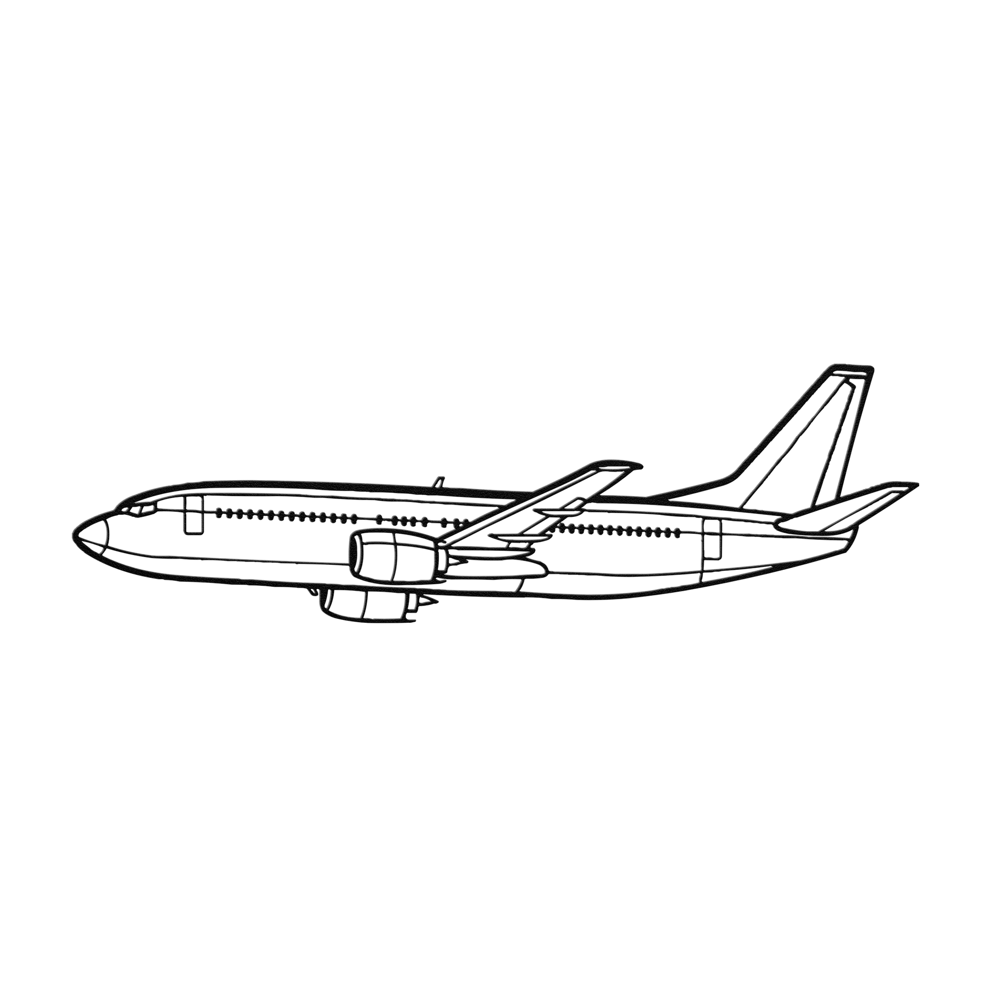 737-700 Flight Die Cut Metal Wall Art - Sign - Gifts for pilots - Aviation apparel