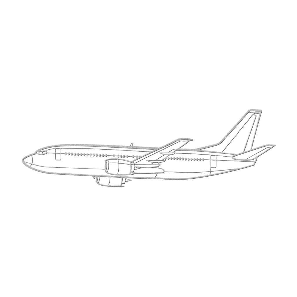 737-700 Flight Die Cut Metal Wall Art - Sign - Gifts for pilots - Aviation apparel