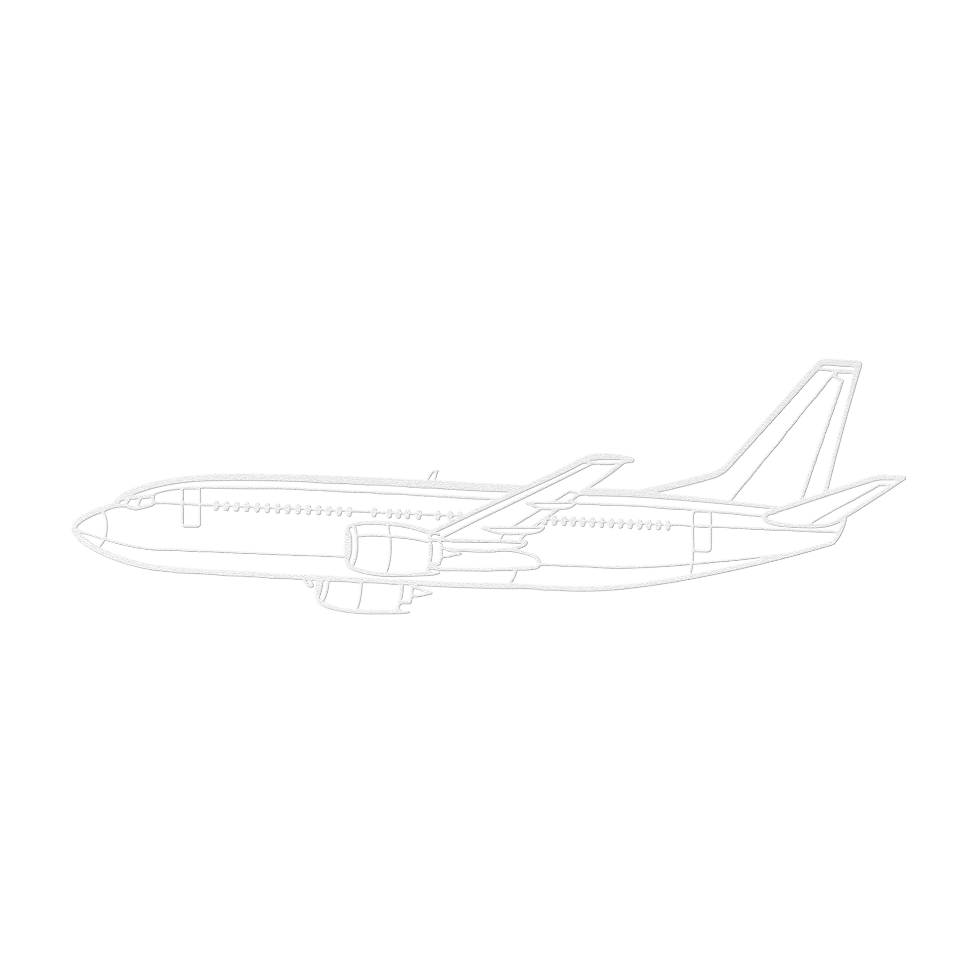 737-700 Flight Die Cut Metal Wall Art - Sign - Gifts for pilots - Aviation apparel