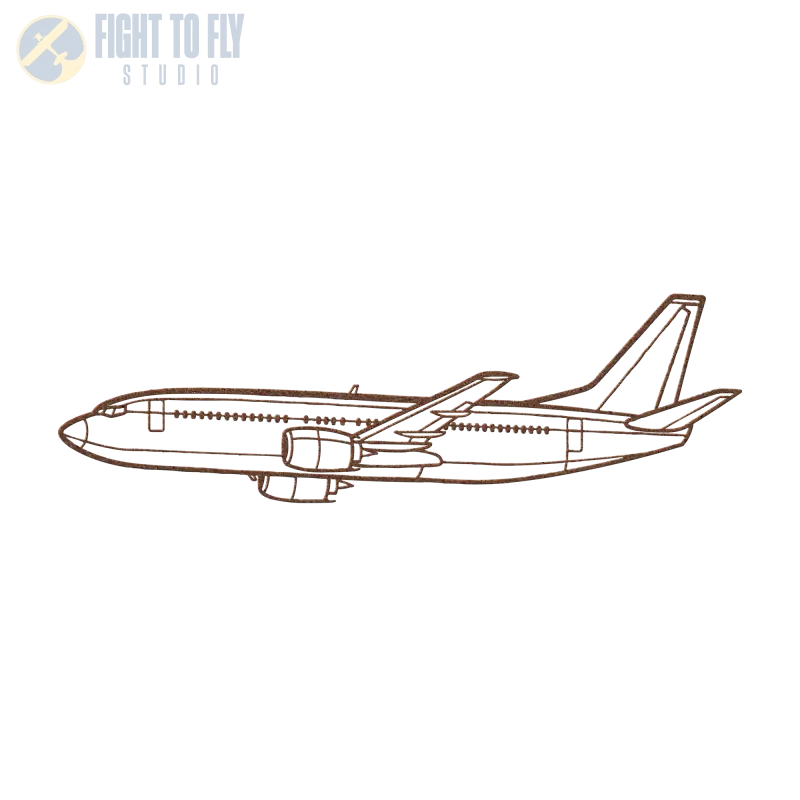 737-700 Flight Die Cut Metal Wall Art - Sign - Pilot gifts - WWII warbird t-shirt