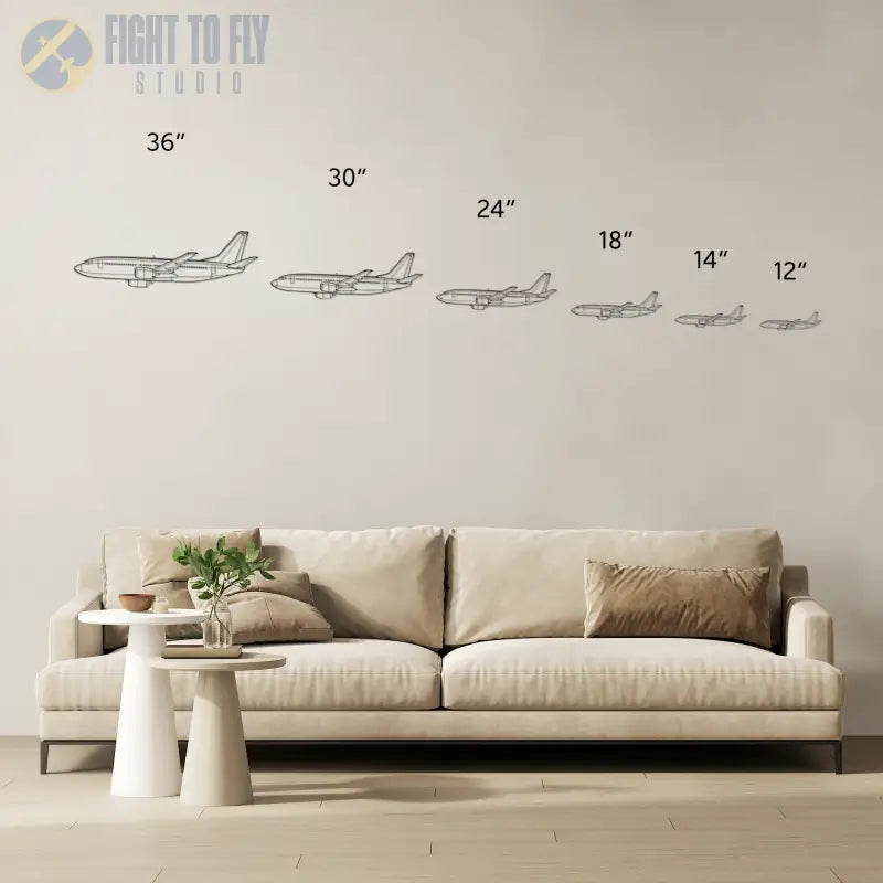 737-700 Flight Die Cut Metal Wall Art - Sign - Pilot gifts - WWII warbird t-shirt