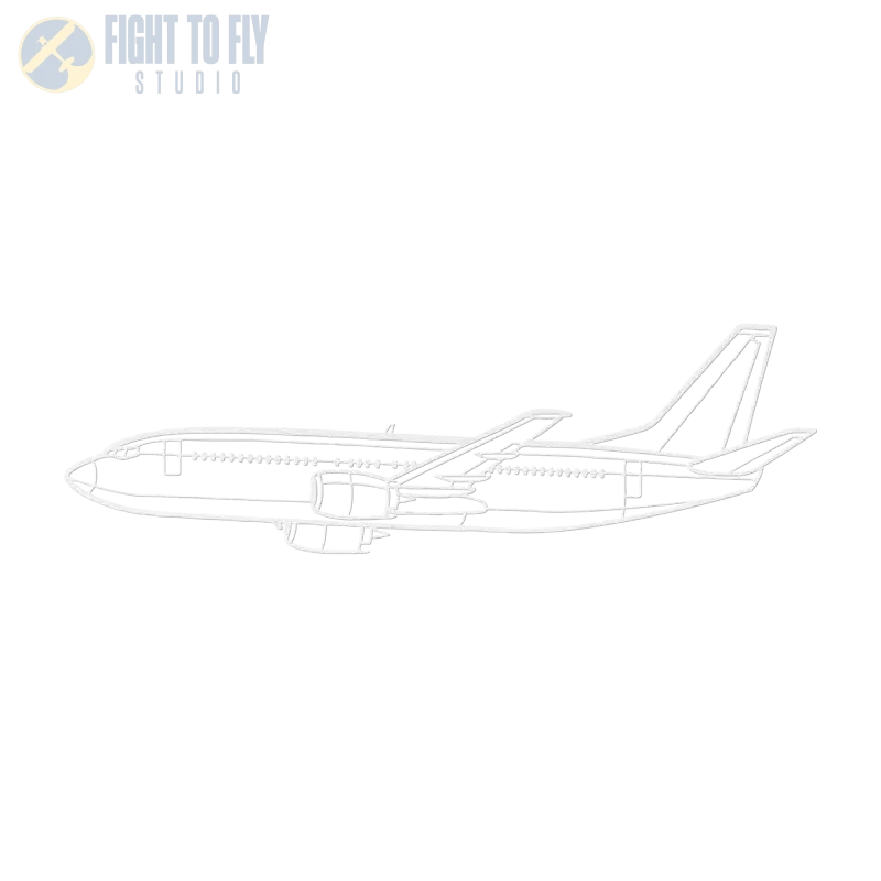737-700 Flight Die Cut Metal Wall Art - Sign - Pilot gifts - WWII warbird t-shirt