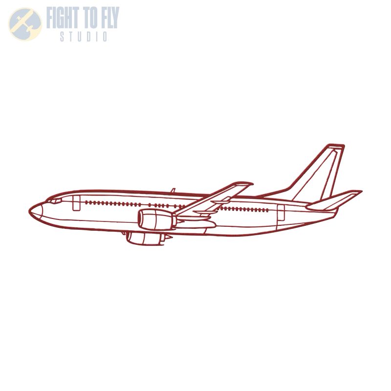 737-700 Flight Die Cut Metal Wall Art - Sign - Pilot gifts - WWII warbird t-shirt