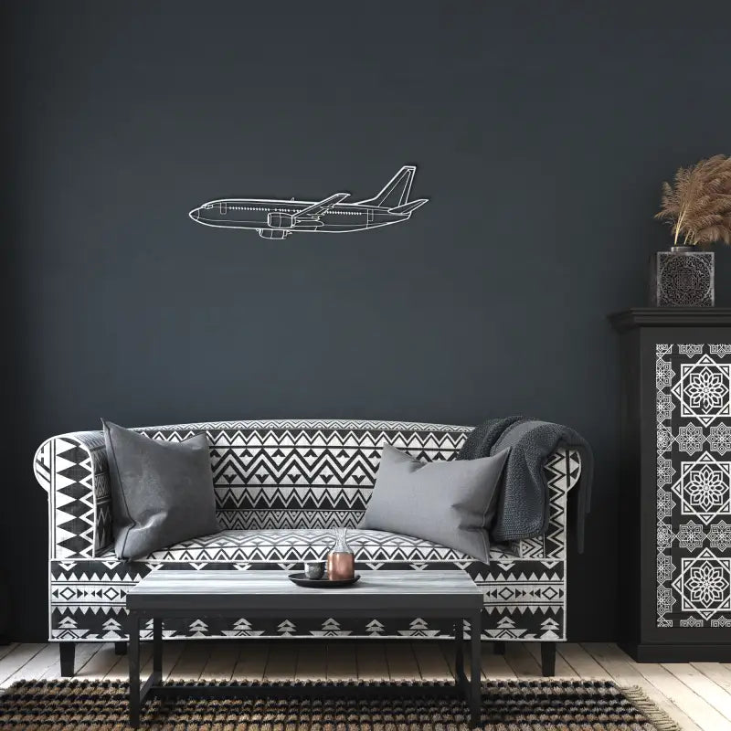 737-700 Flight Die Cut Metal Wall Art - Sign - Pilot gifts - WWII warbird t-shirt