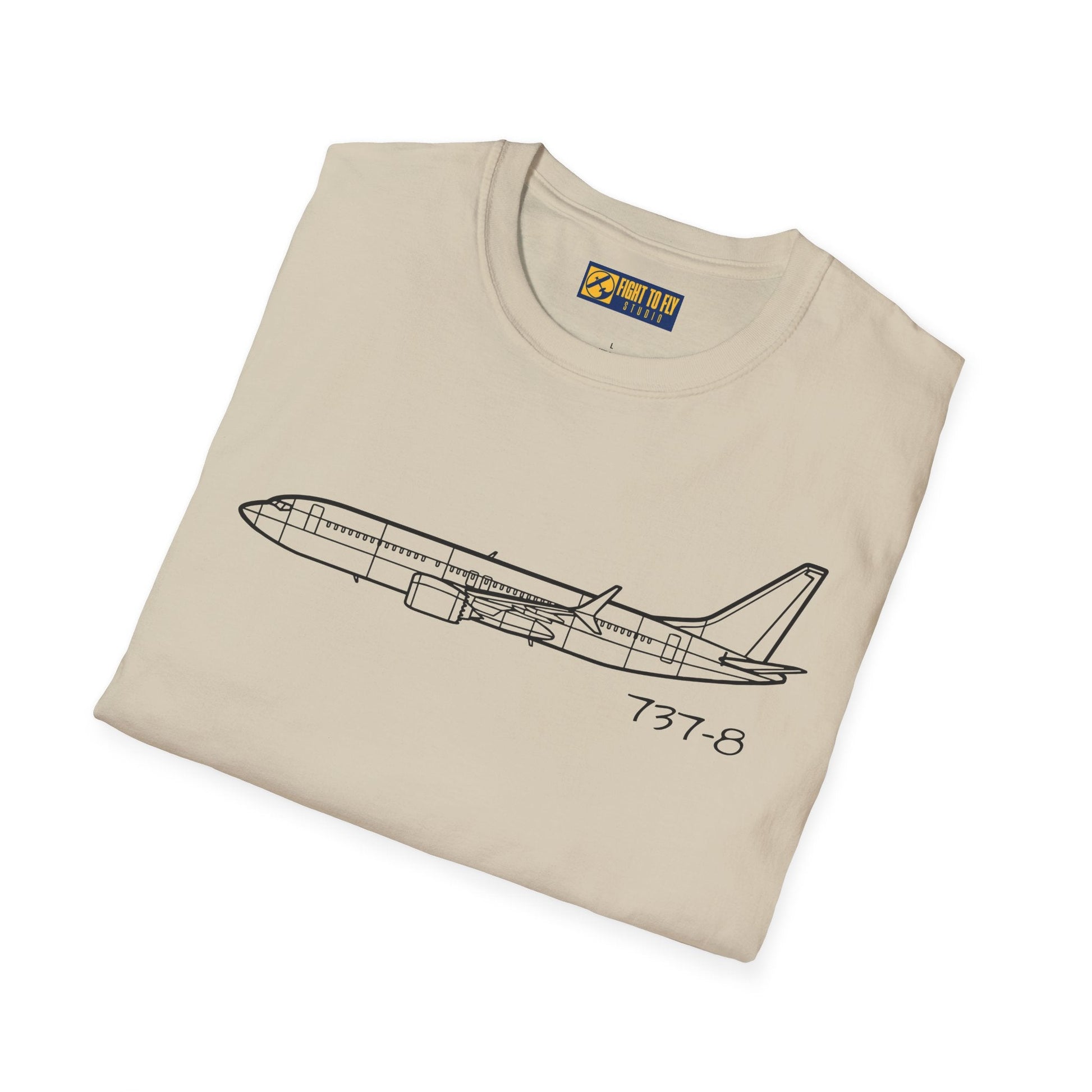 737-8 T-Shirt – Boeing 737 8 Next-Gen Jetliner Aviation Tee - Gifts for pilots - apparel