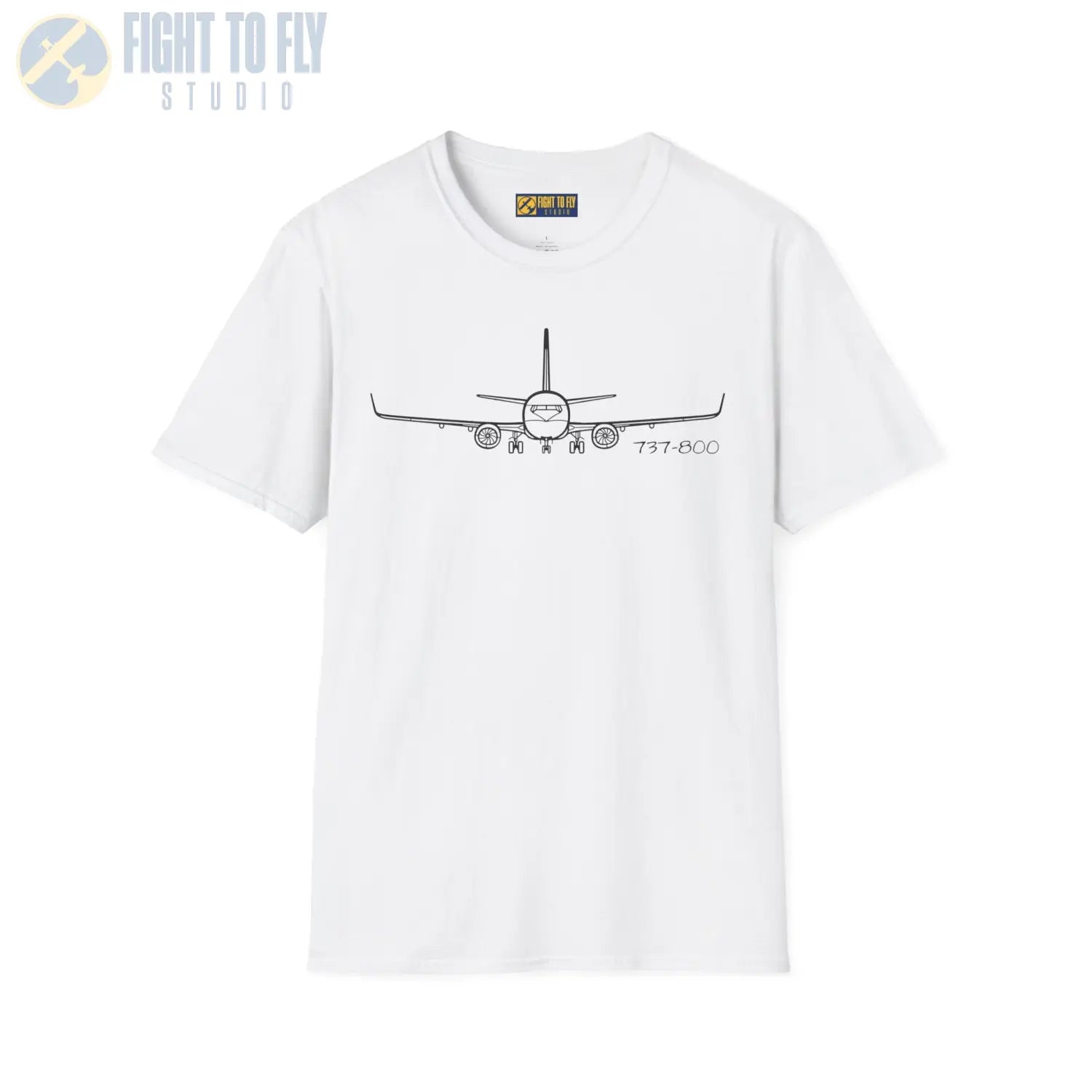 737-800 Front View T-Shirt - Pilot gifts - WWII warbird t-shirt
