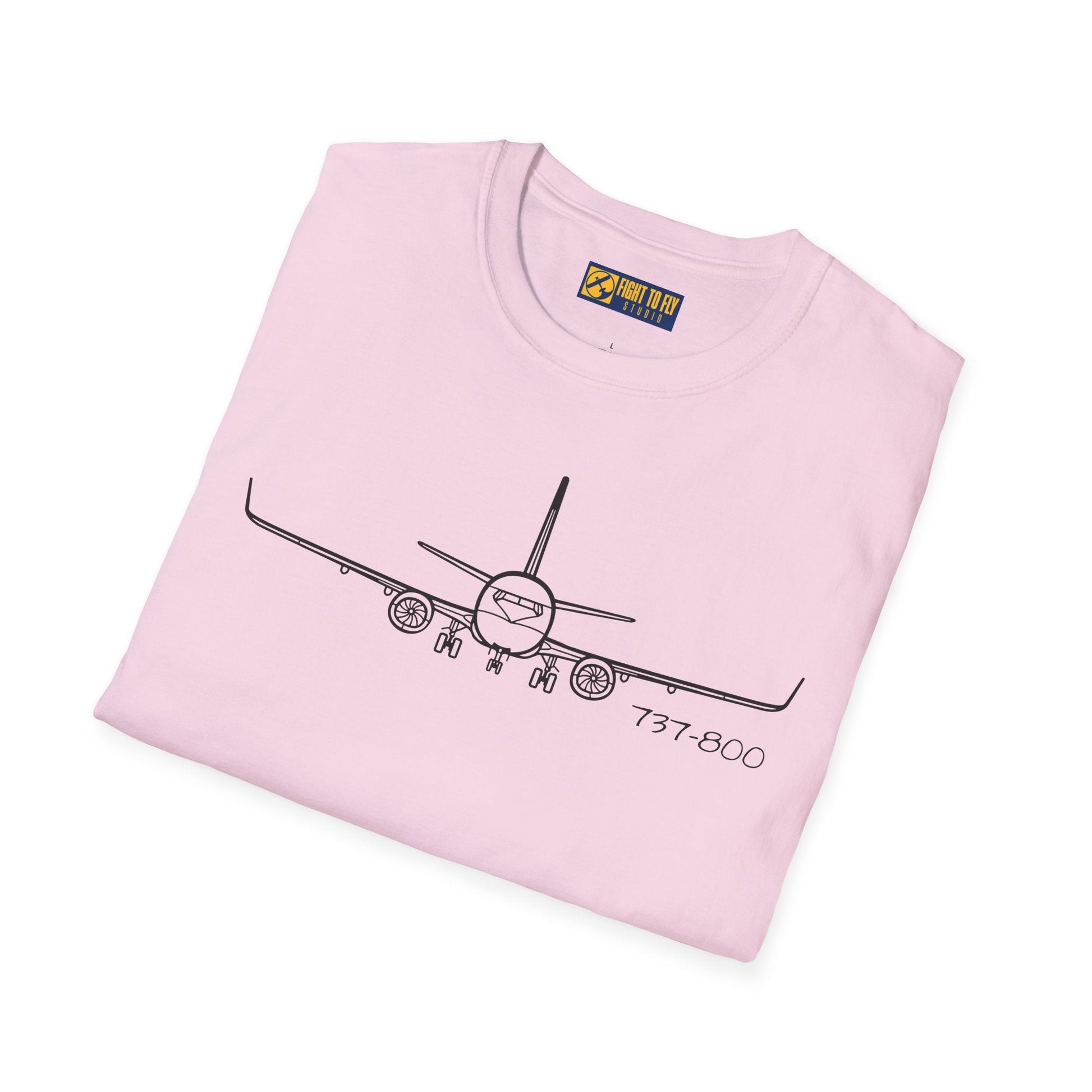 737-800 Front View T-Shirt – Nose-On Jetliner Aviation Tee - Gifts for pilots - apparel