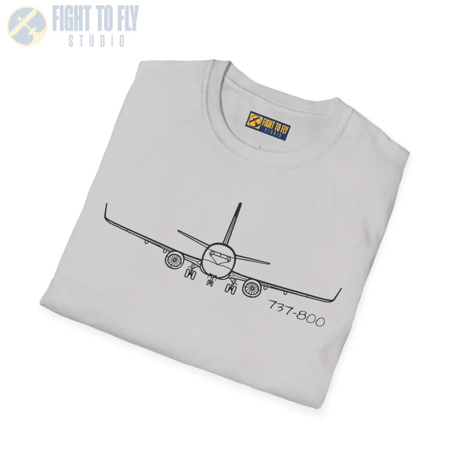 737-800 Front View T-Shirt - Pilot gifts - WWII warbird t-shirt