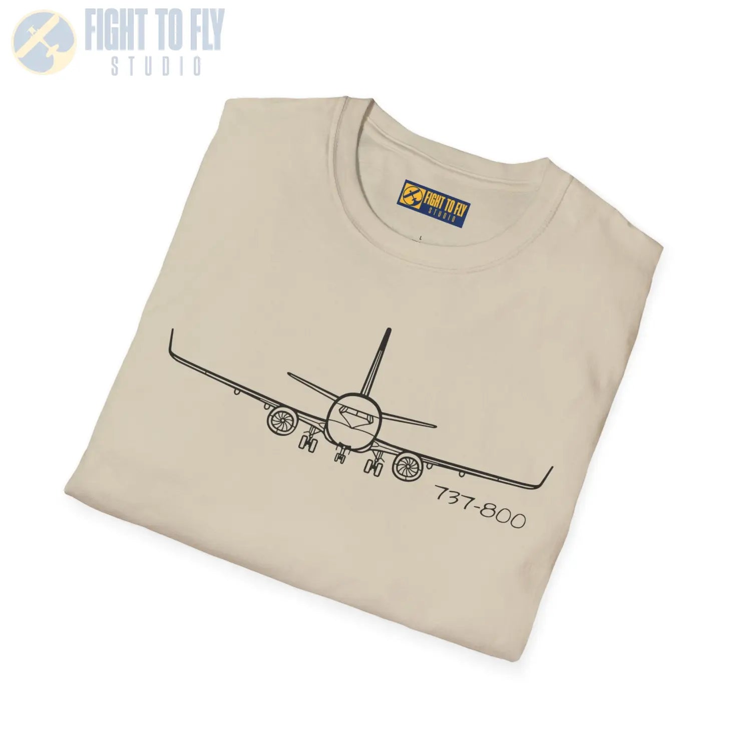 737-800 Front View T-Shirt - Pilot gifts - WWII warbird t-shirt