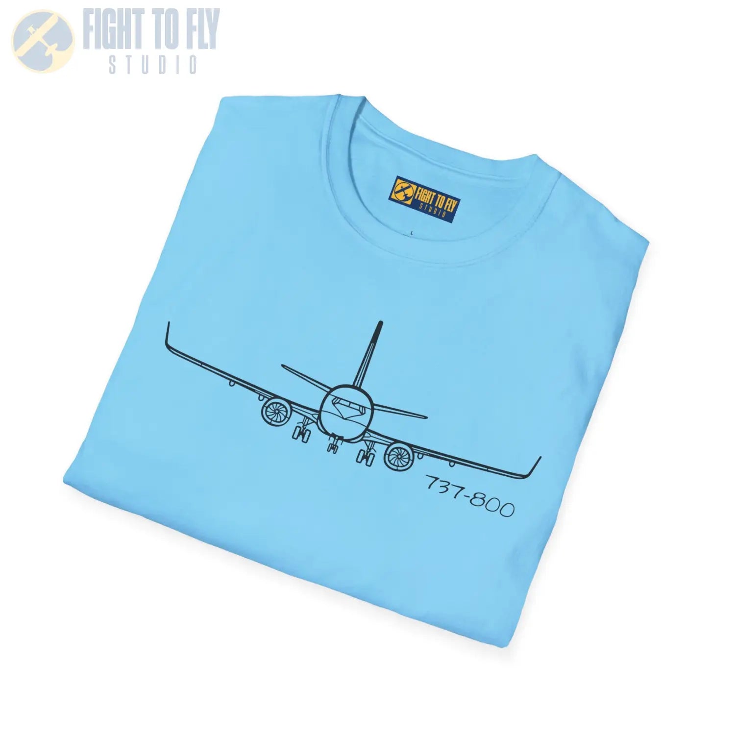 737-800 Front View T-Shirt - Pilot gifts - WWII warbird t-shirt