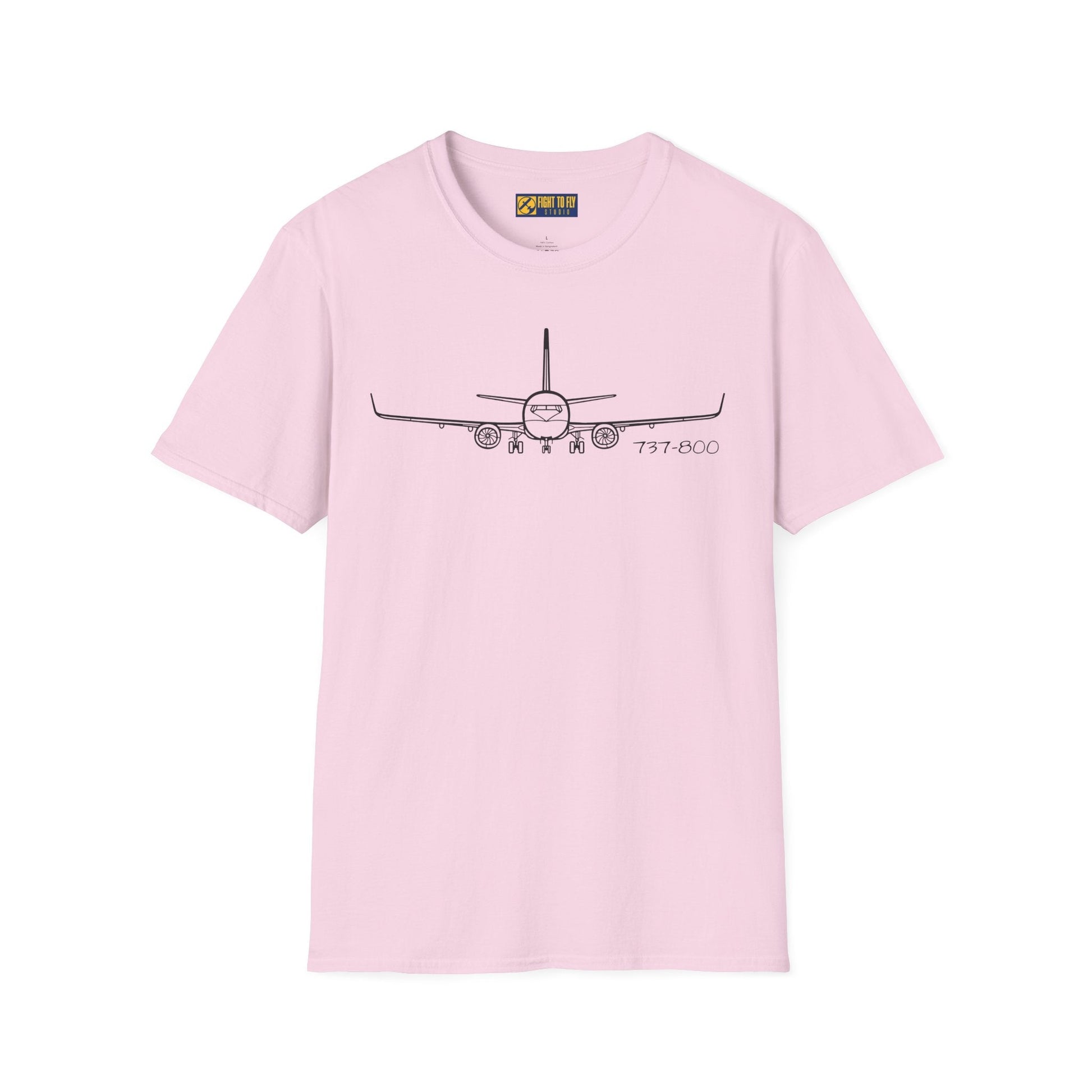 737-800 Front View T-Shirt – Nose-On Jetliner Aviation Tee - Gifts for pilots - apparel