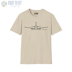 737-800 Front View T-Shirt - Pilot gifts - WWII warbird t-shirt