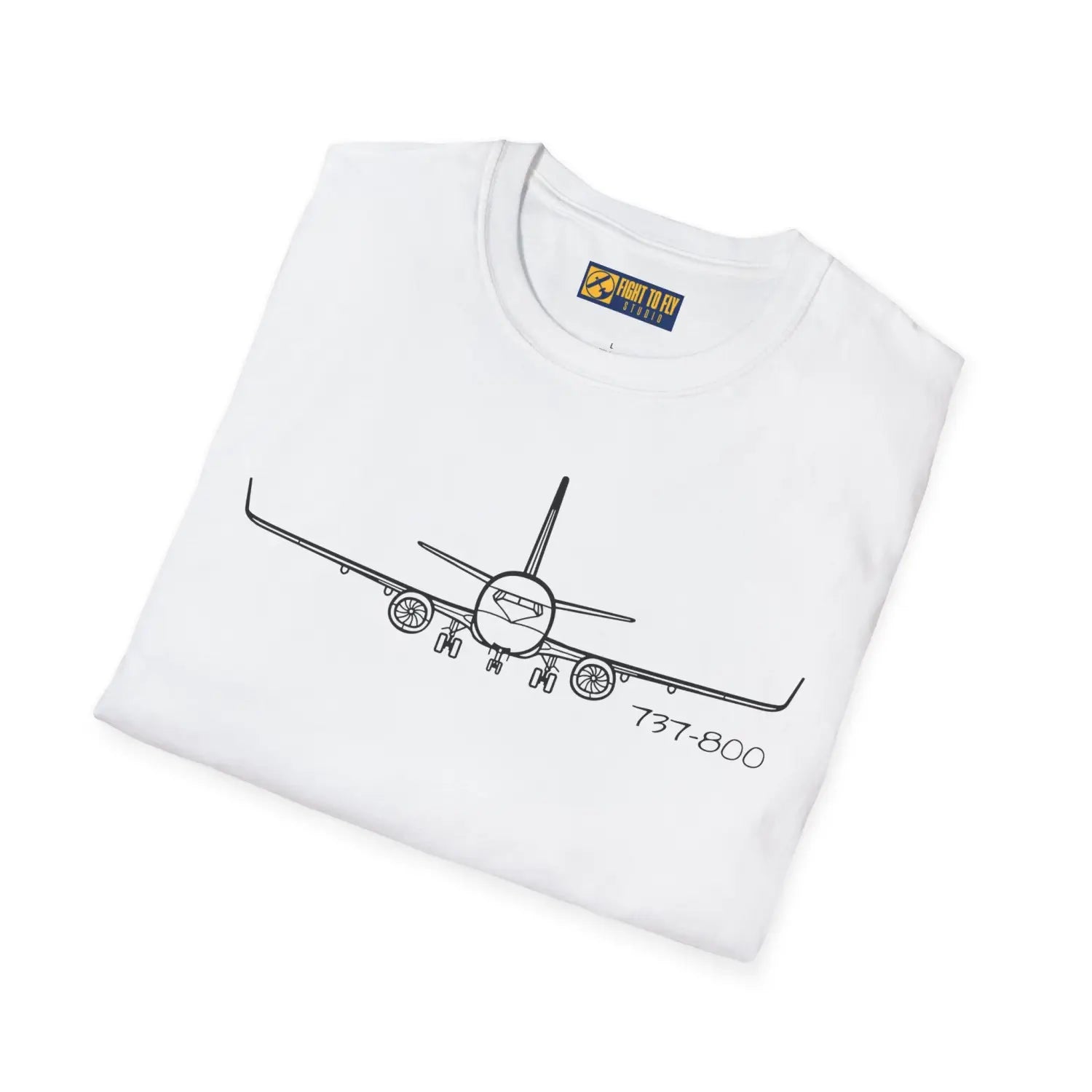 737-800 Front View T-Shirt - Pilot gifts - WWII warbird t-shirt