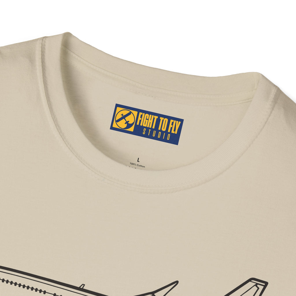 737-800 T-Shirt – Next Gen Jetliner Aviation Tee - Pilot gifts - WWII warbird t-shirt