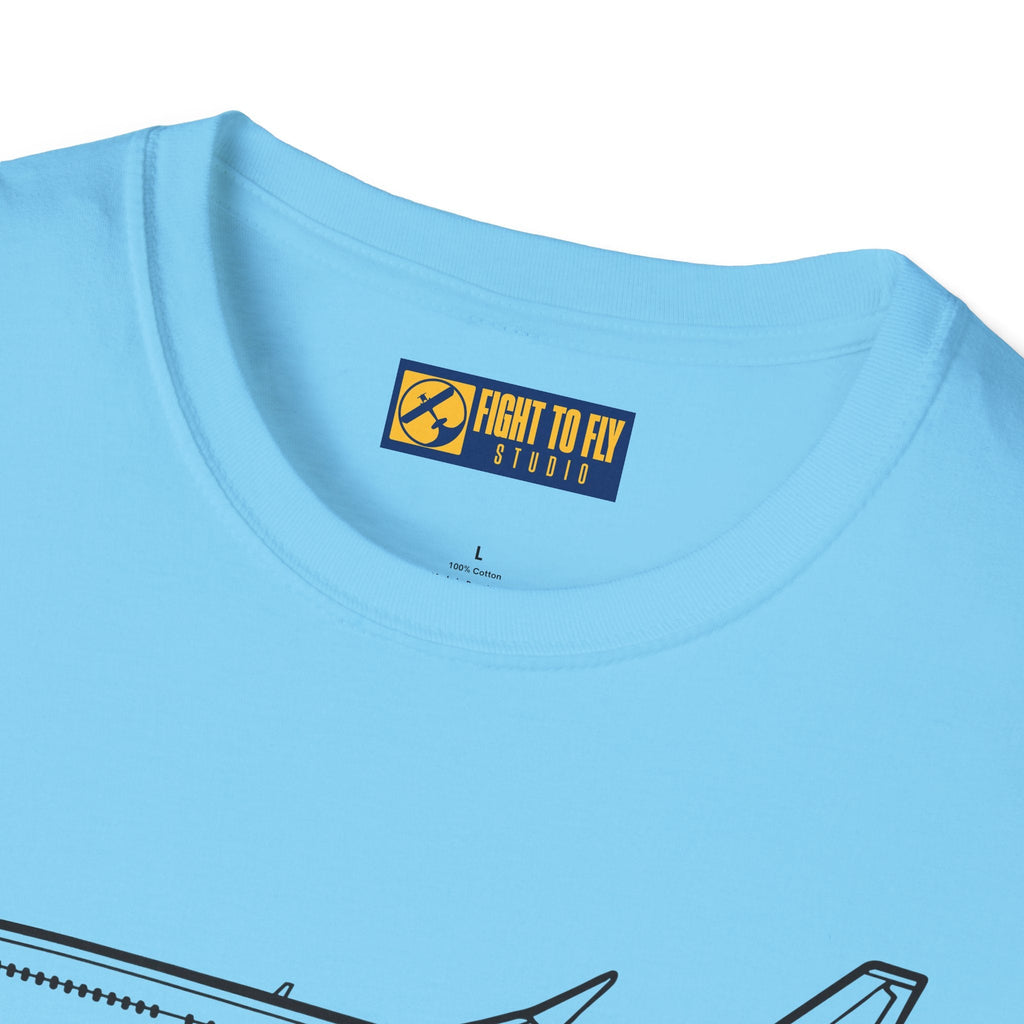737-800 T-Shirt – Next Gen Jetliner Aviation Tee - Pilot gifts - WWII warbird t-shirt