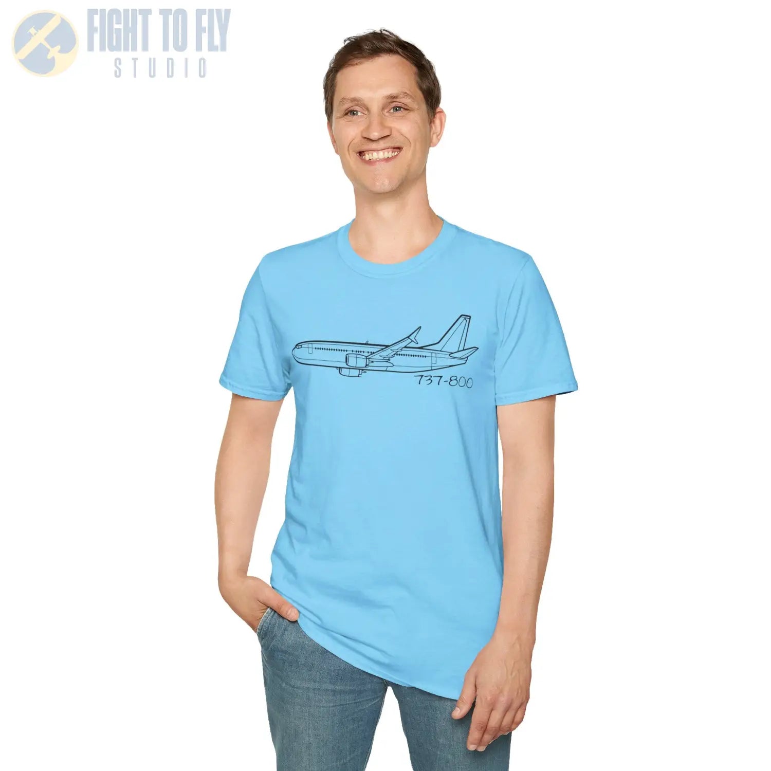 737-800 T-Shirt - Pilot gifts - WWII warbird t-shirt
